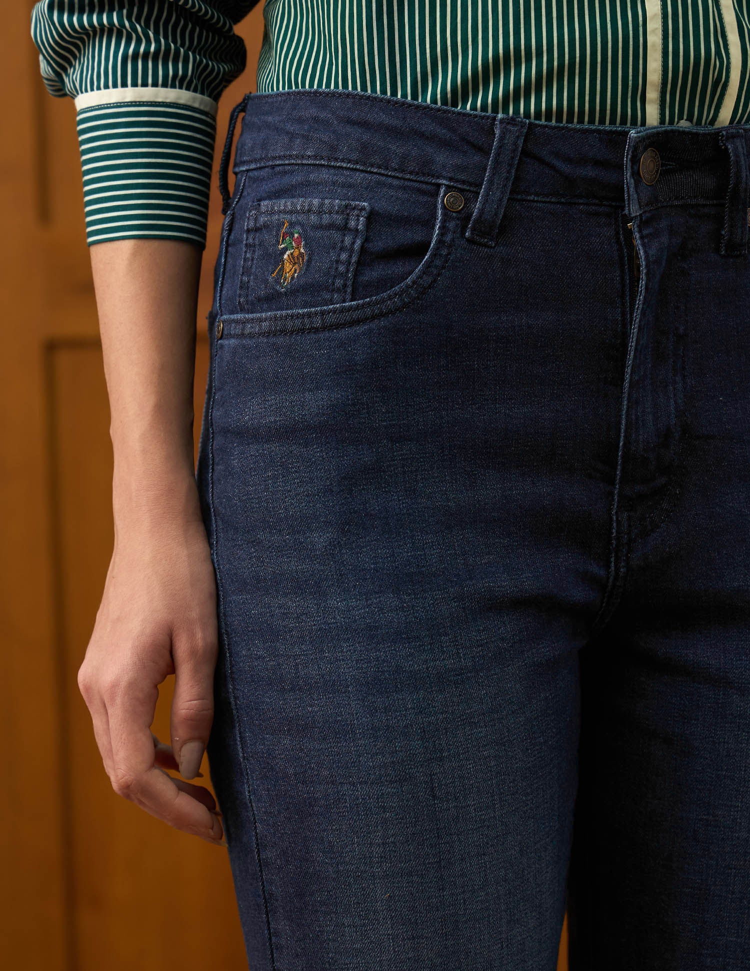 High Rise Straight Fit Dark Blue - U.S. POLO ASSN. | Large