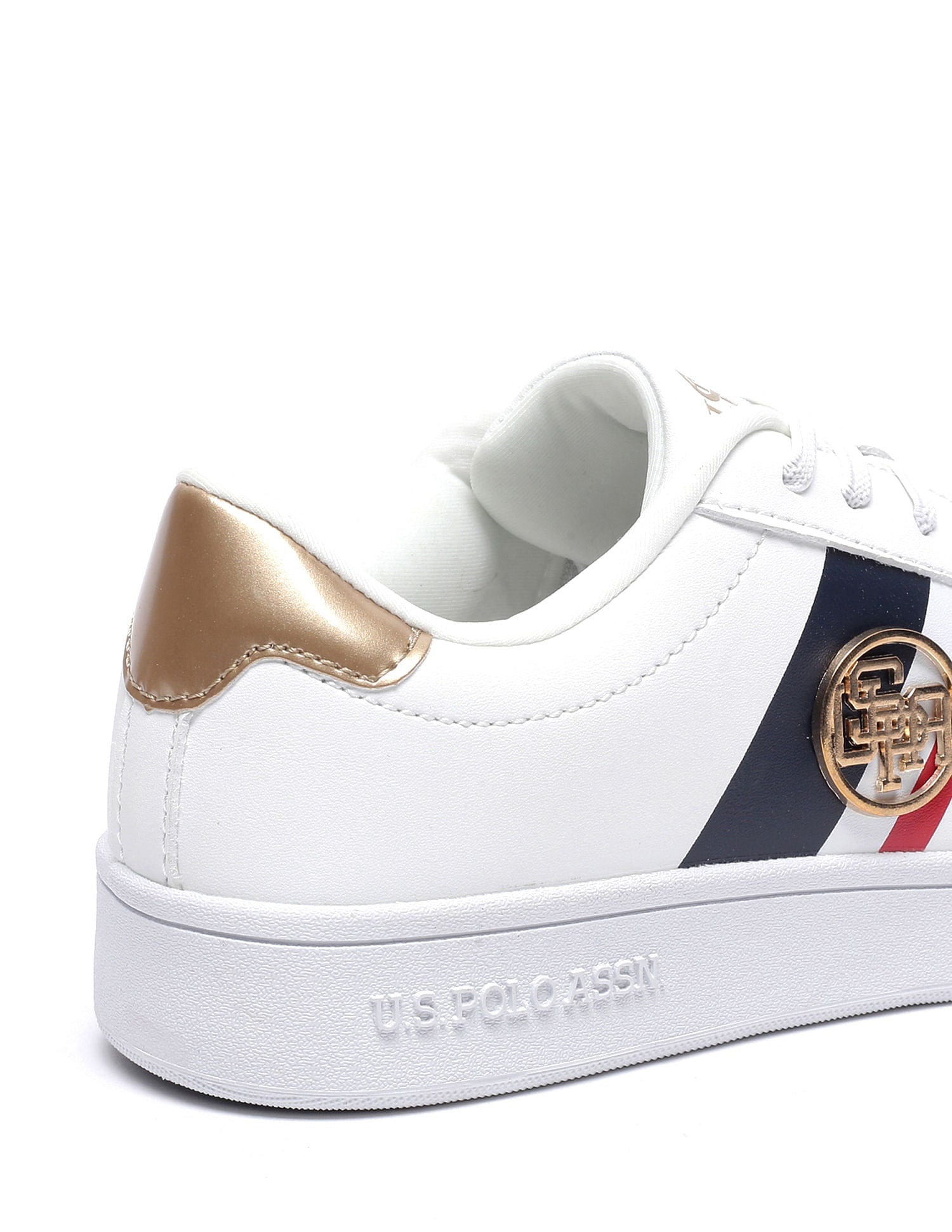 Women Striped Emery 2.0 Sneakers White - U.S. POLO ASSN. | Large