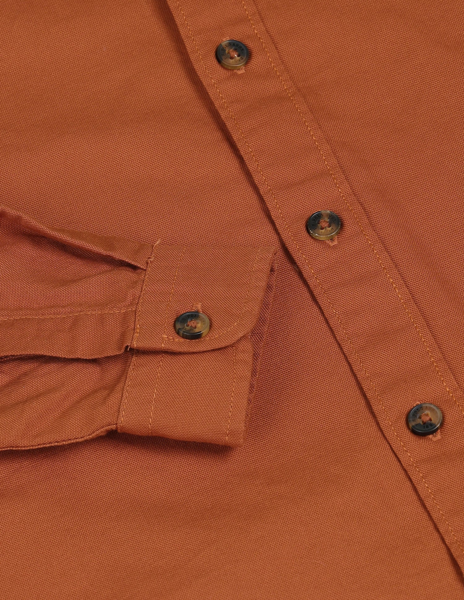 Dobby Regular Fit Solid Shirt Rust - U.S. POLO ASSN. | Large
