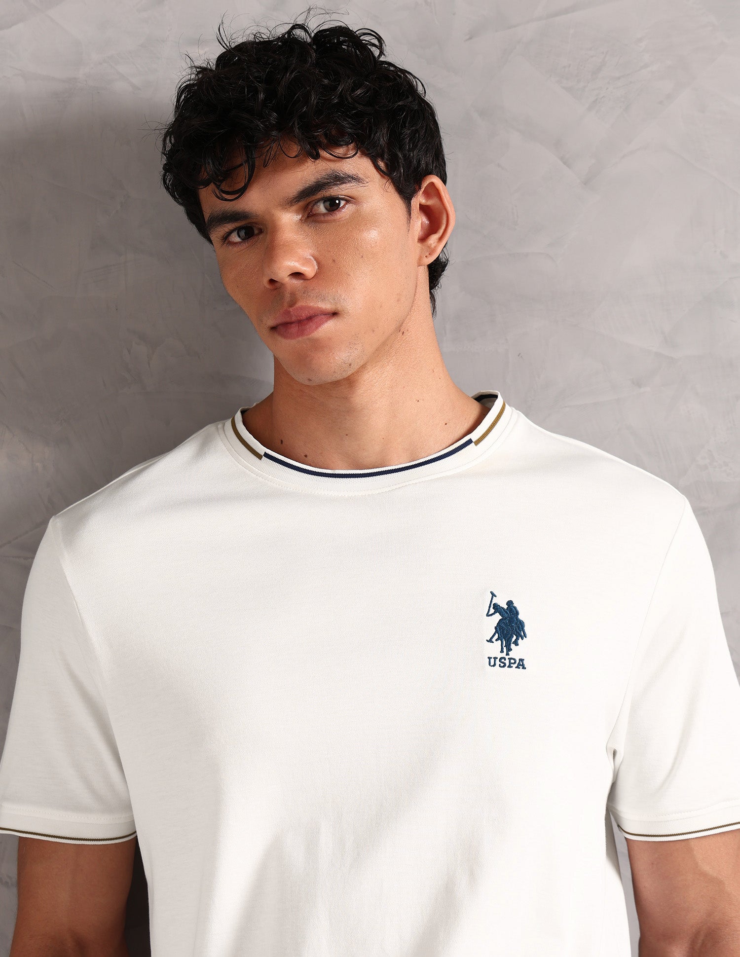 Crew Neck Comfort Fit OEE08 Lounge T-Shirt - Pack Of 1 White - U.S. POLO ASSN. | Large