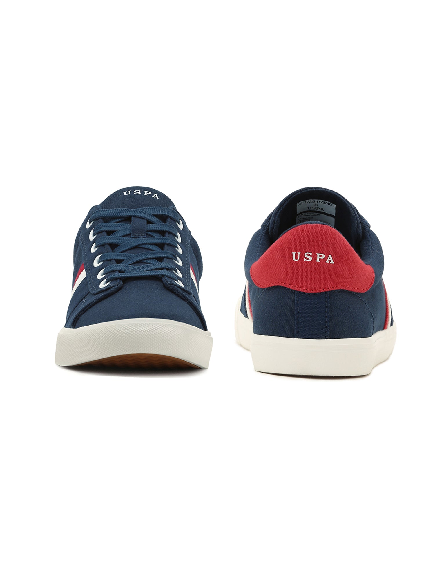 Striped Round Toe Abor 3.0 Sneakers Navy - U.S. Polo Assn. India | Large