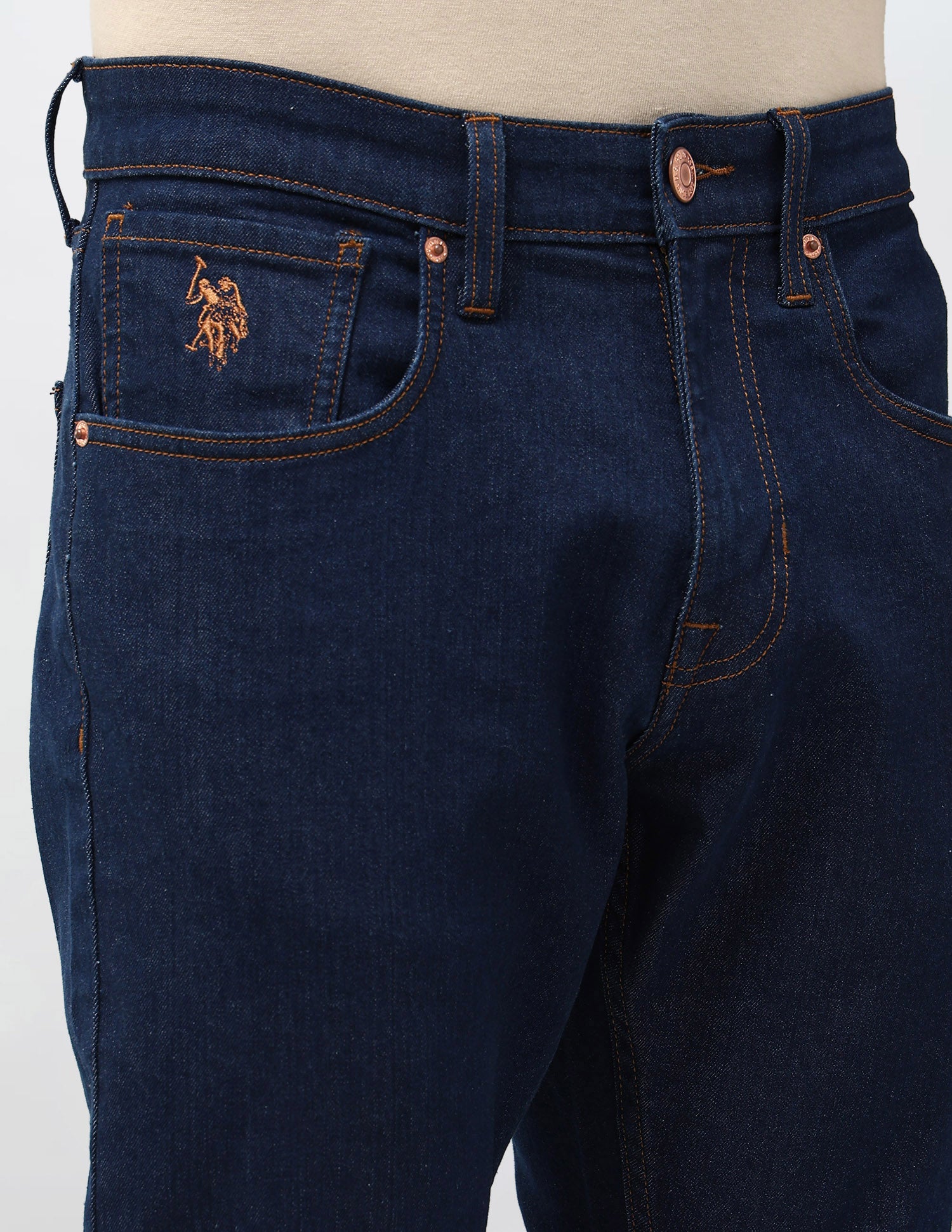 Henry Tapered Fit Blue Jeans Indigo - U.S. POLO ASSN. | Large
