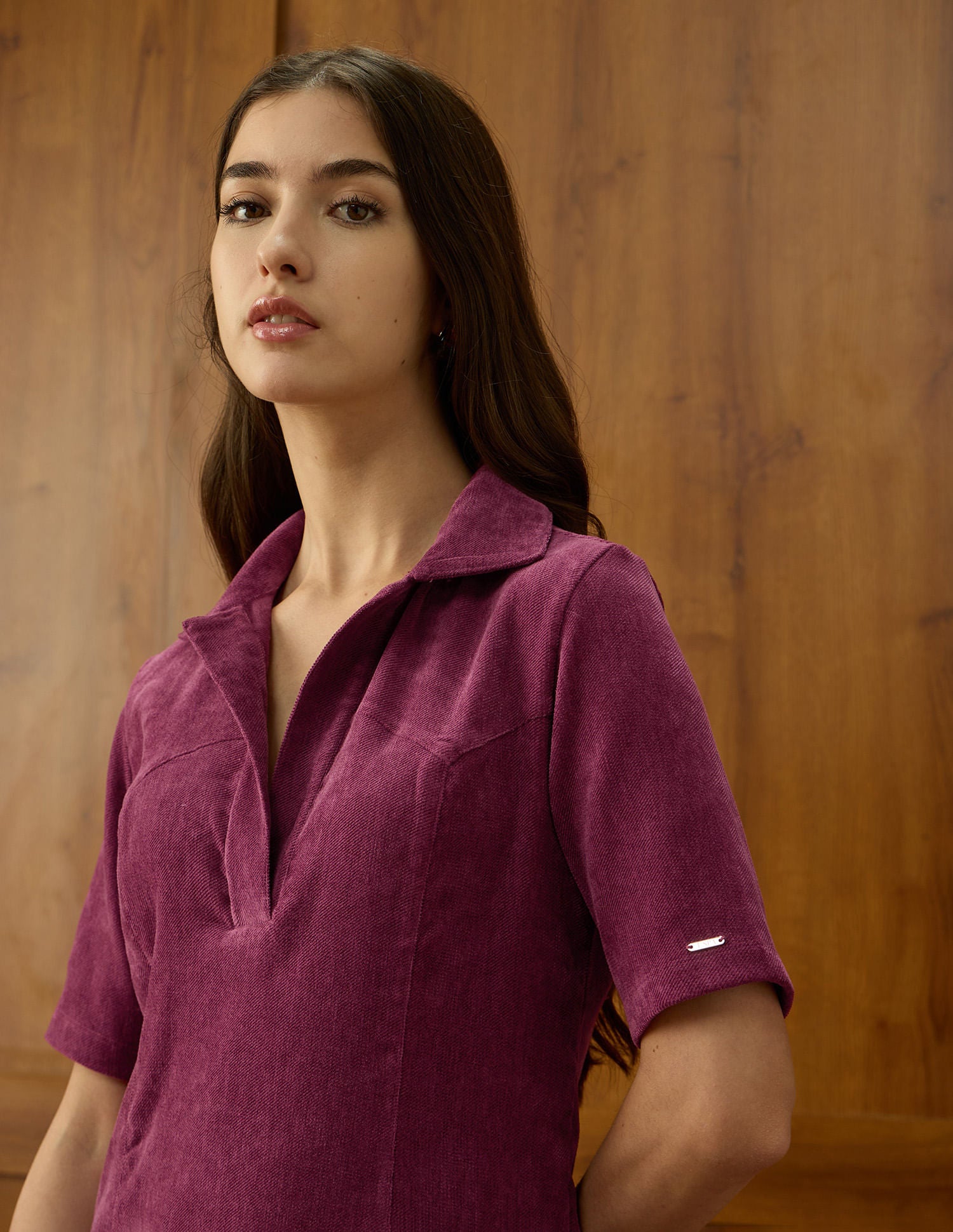 Denim Polo Collar Dress Pink - U.S. POLO ASSN. | Large