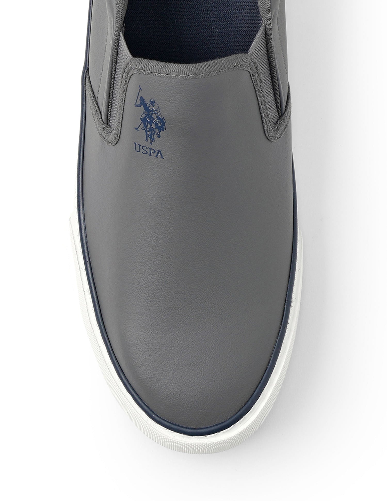 Men Colourblocked Timeo 3.0 Slip-On Shoes Grey - U.S. Polo Assn. India | Large