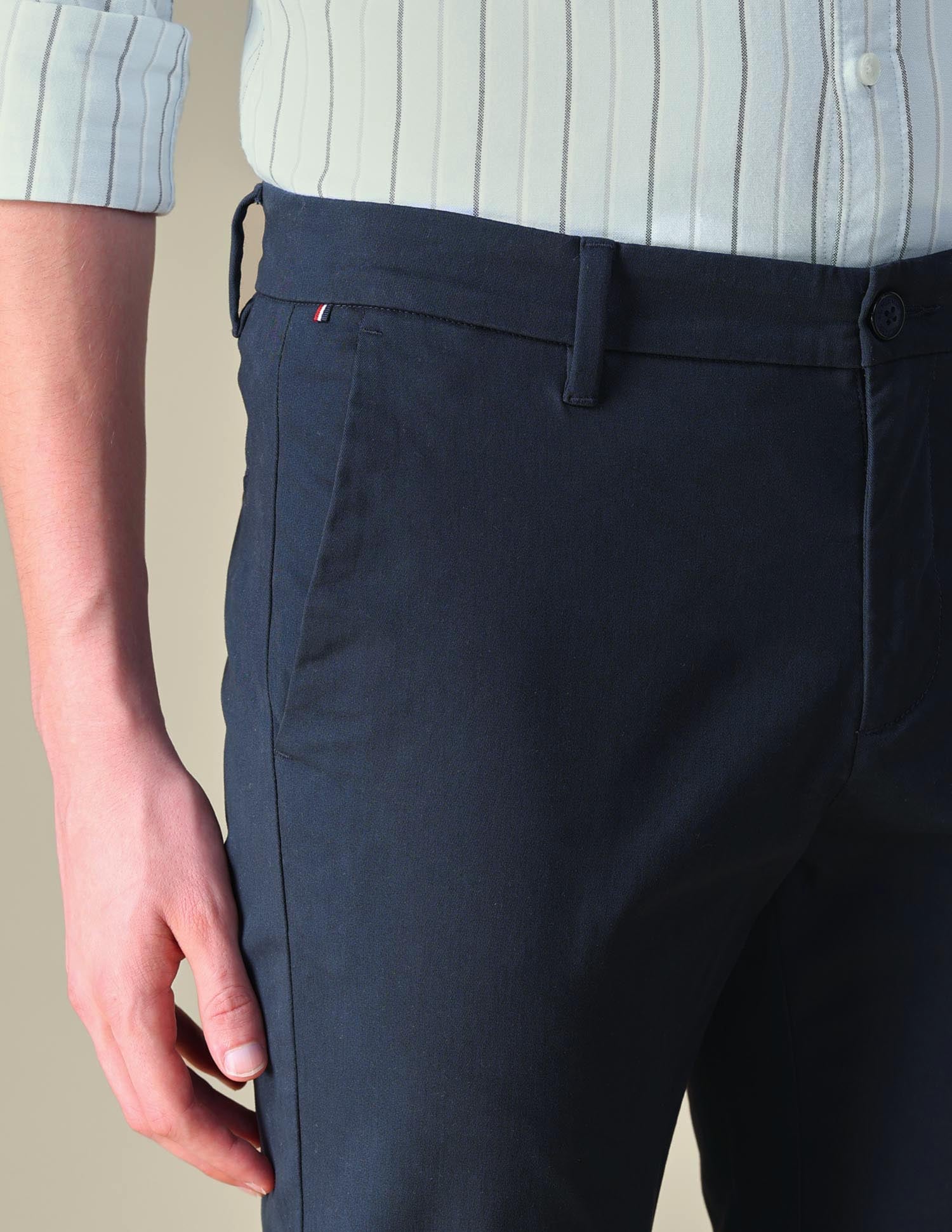 Twill Denver Slim Fit Trousers Navy - U.S. POLO ASSN. | Large