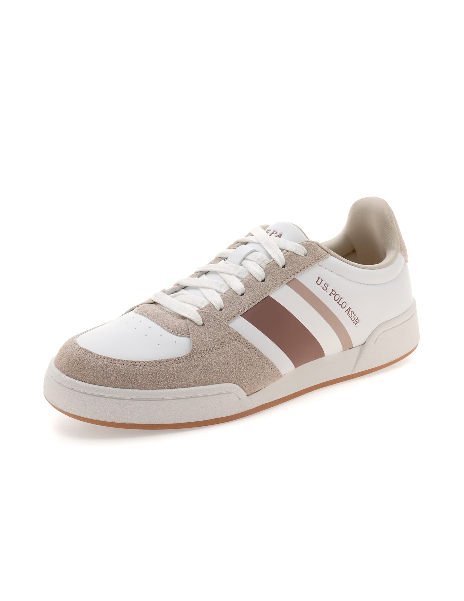 Men Roger Colourblocked Sneakers Beige - U.S. Polo Assn. India | Large