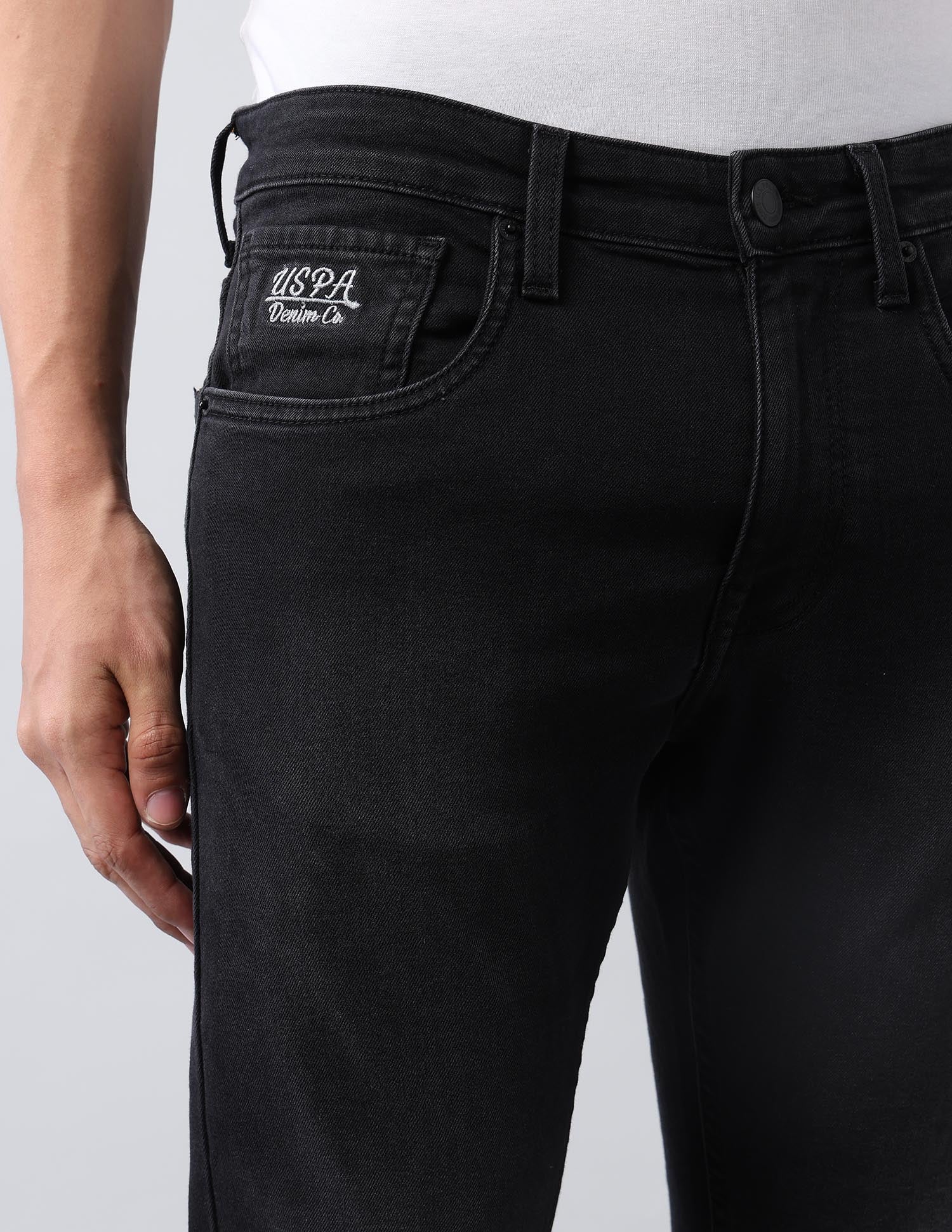 Henry Tapered Fit Black Jeans Black - U.S. POLO ASSN. | Large