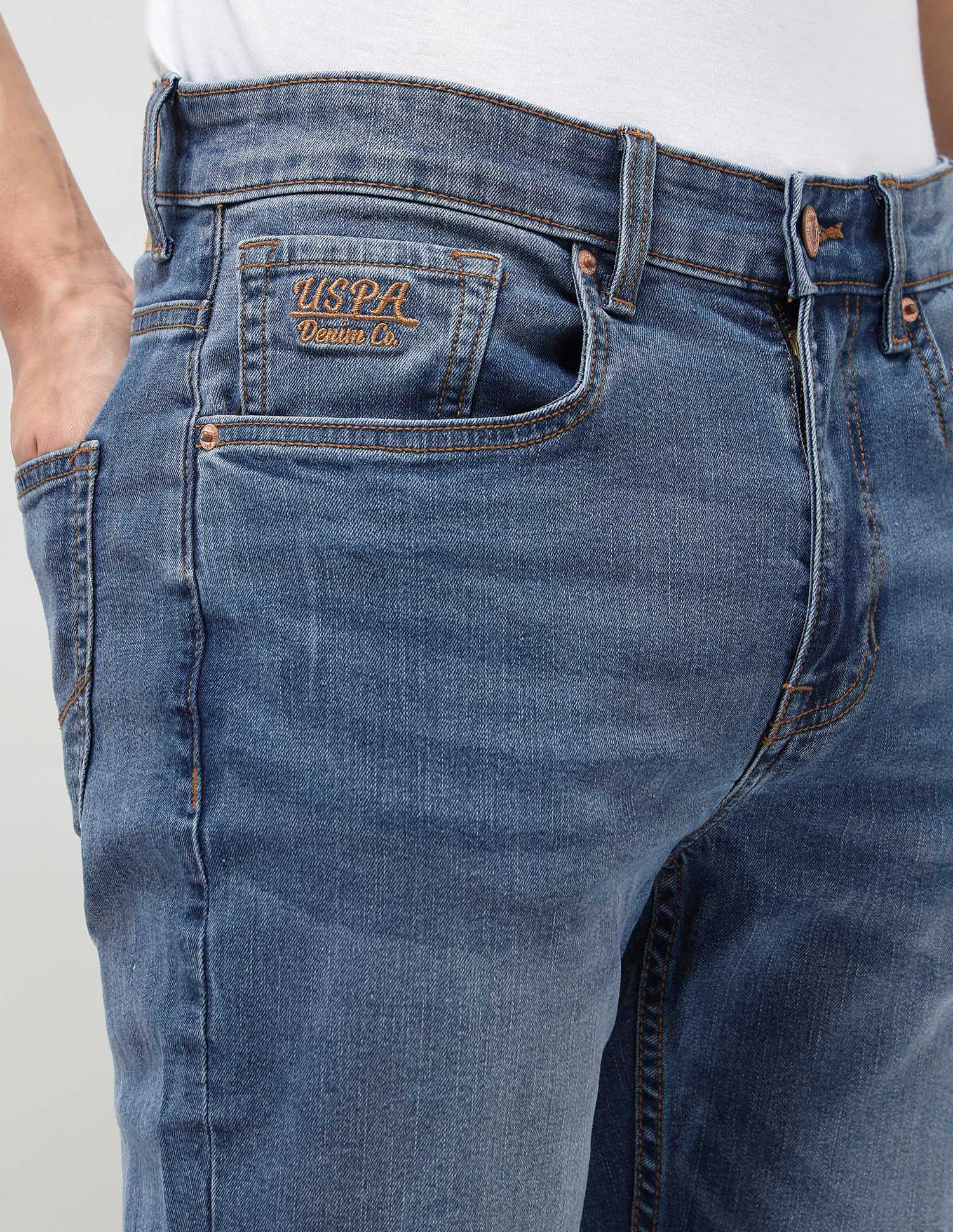 Harold Slim Straight Fit Blue Jeans Indigo - U.S. POLO ASSN. | Large