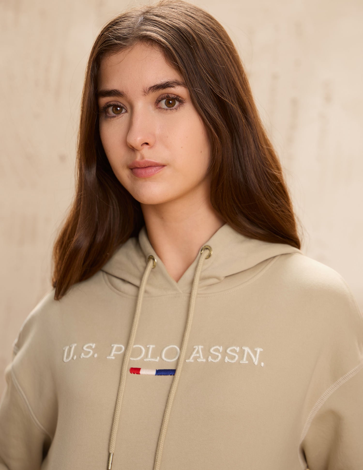 Loose Fit Hooded Sweatshirt White - U.S. POLO ASSN. | Large