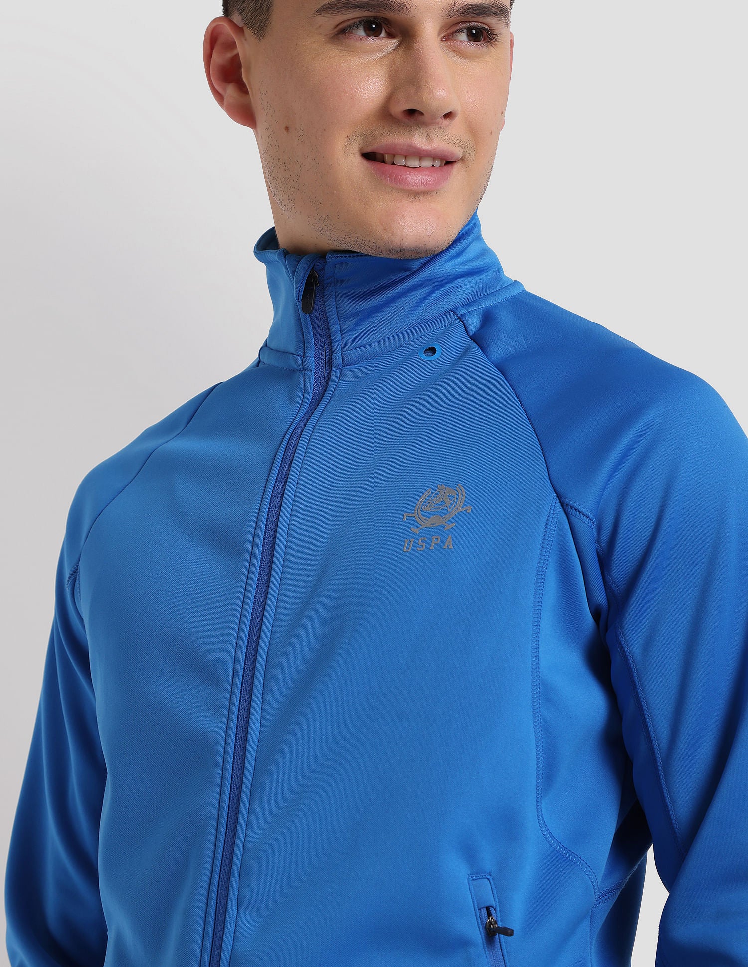 Reflective Logo Training Jacket Blue - U.S. POLO ASSN. | Large