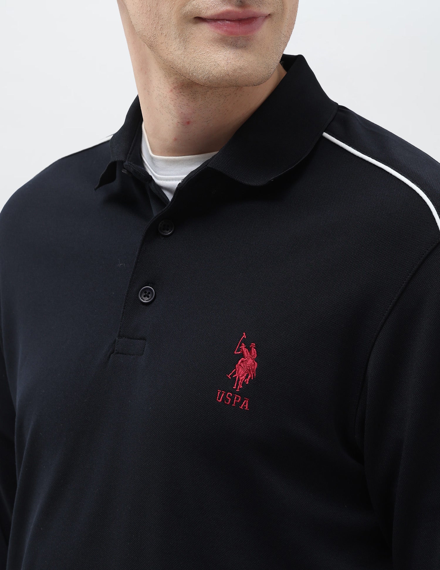 Solid Regular Fit Sweatshirt Navy - U.S. POLO ASSN. | Large