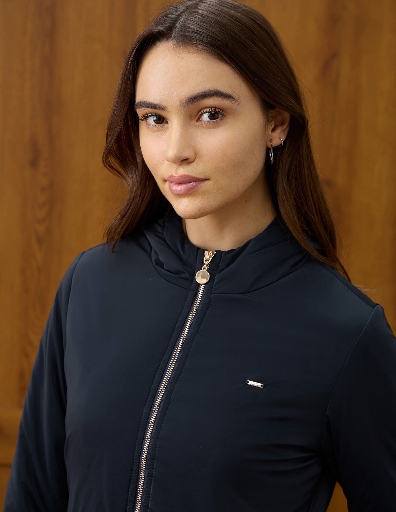 Solid Regular Fit Hooded Jacket Blue - U.S. POLO ASSN. | Large