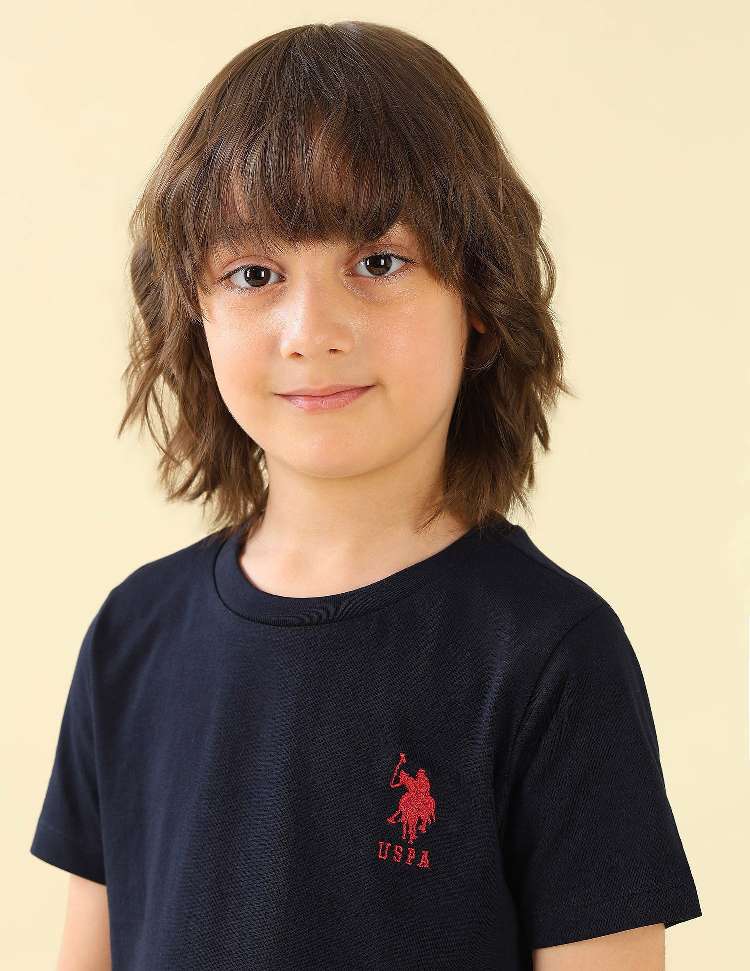 Solid Regular Fit T-Shirt Navy - U.S. Polo Assn. India | Large