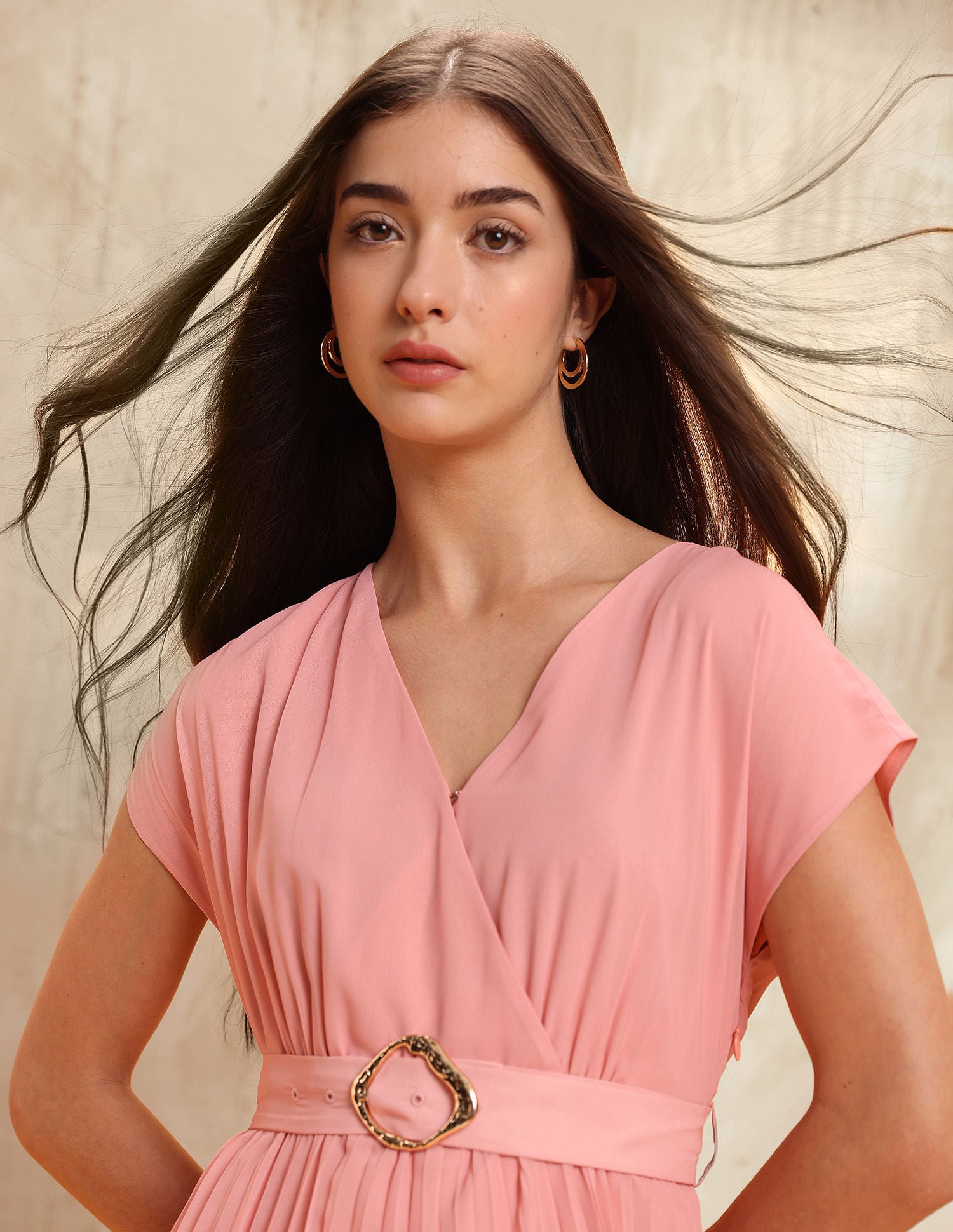 Accordion Pleated Ombre A-Line Dress Ombre - U.S. POLO ASSN. | Large