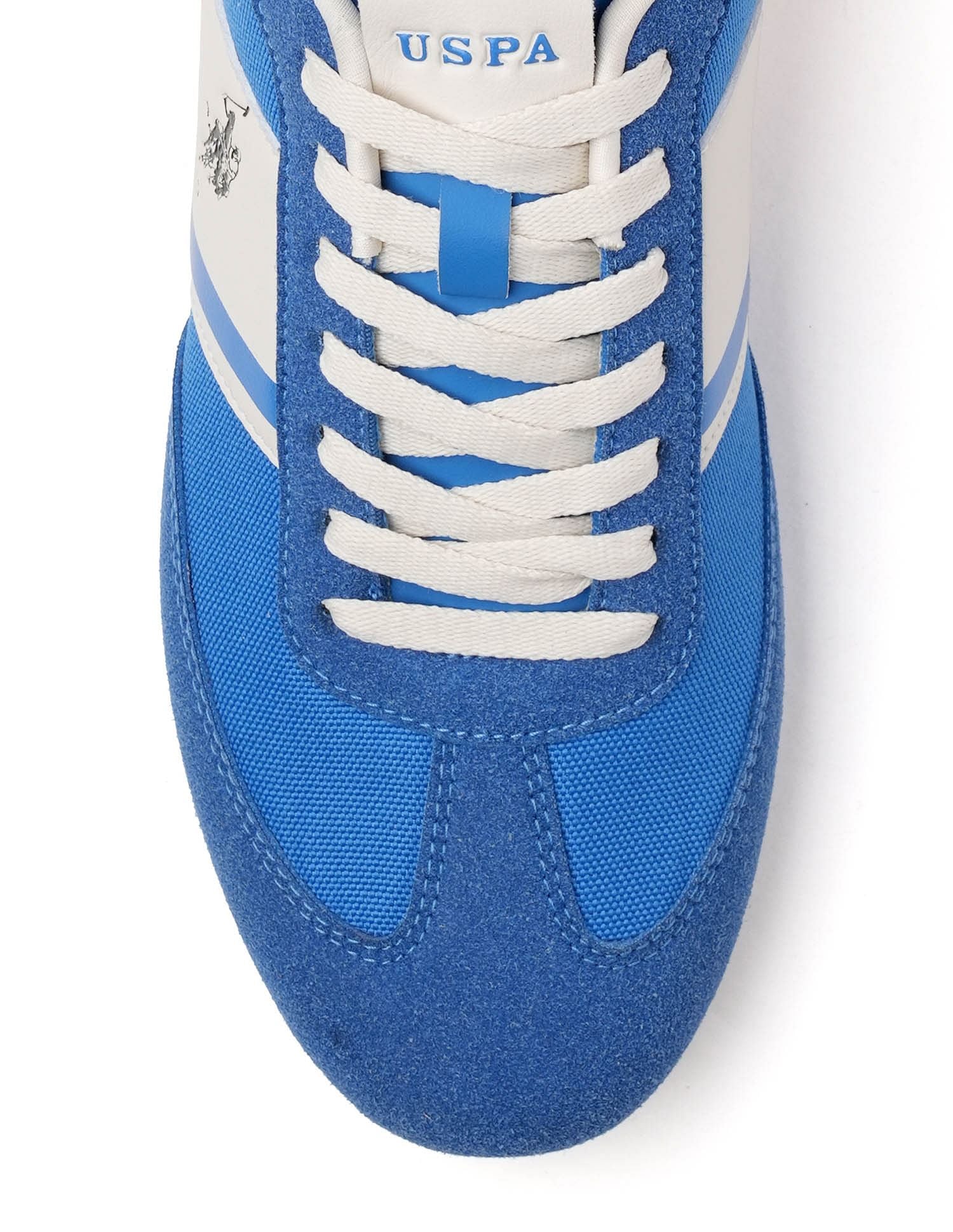 Men Vadler Suede Colourblocked Sneakers Blue - U.S. POLO ASSN. | Large