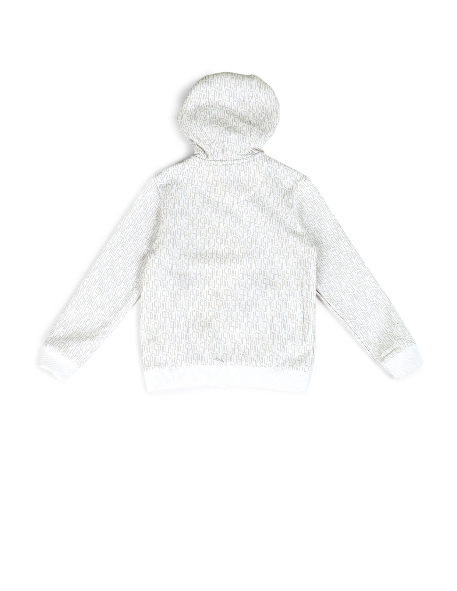 Boys Brand Printed Hooded Sweatshirt White - U.S. POLO ASSN. | Large