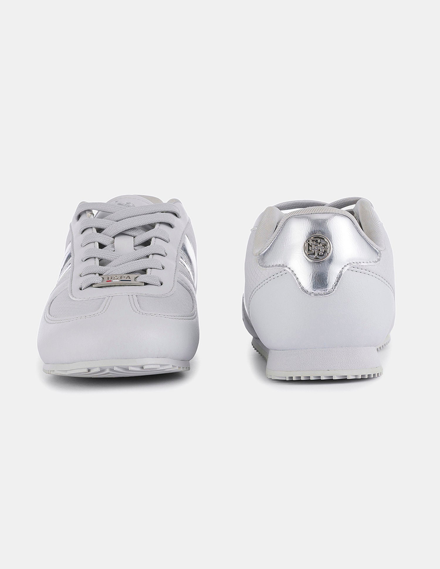 Women Round Toe Nemsy 2.0 Sneakers Silver - U.S. POLO ASSN. | Large