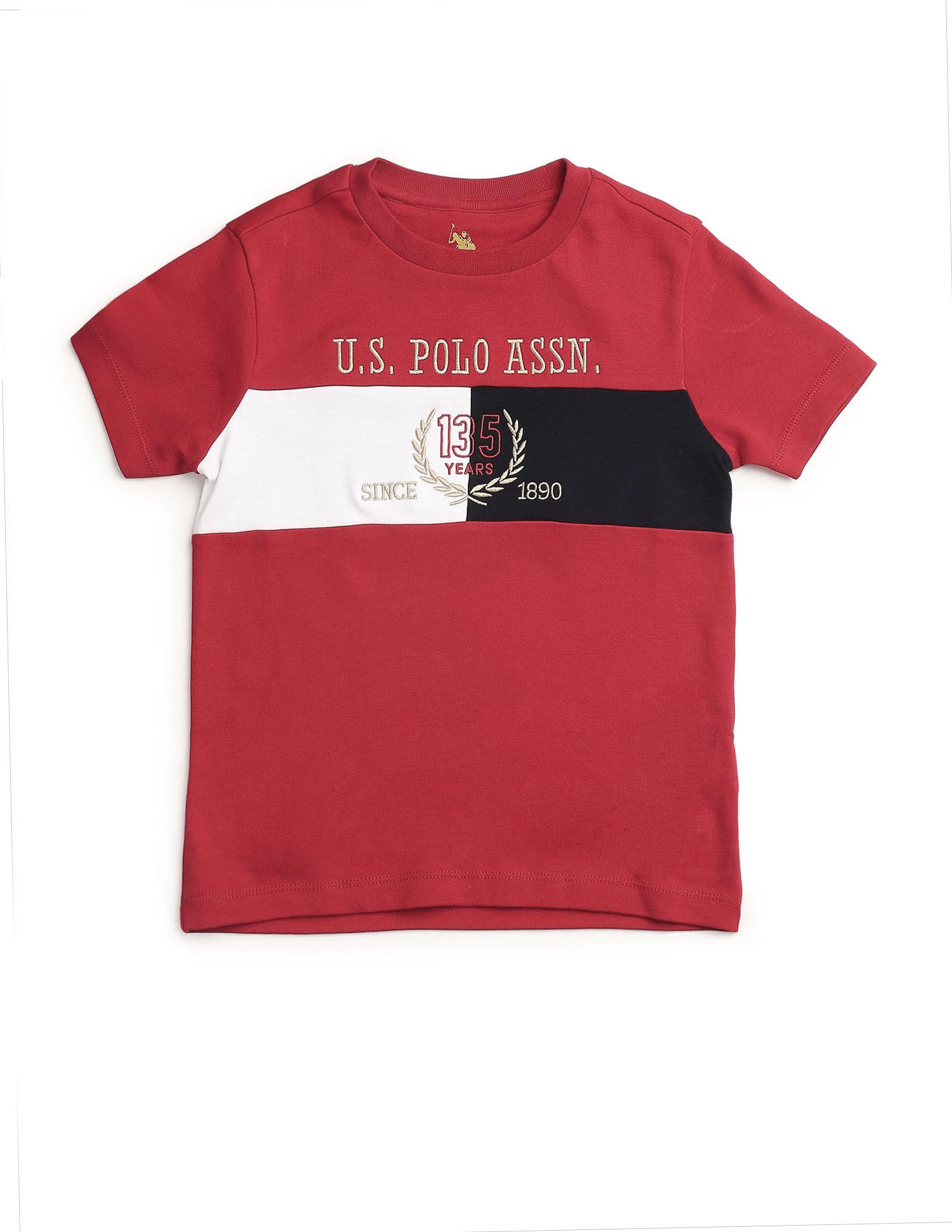 Boys Brand Embroidered Regular Fit T-Shirt Red - U.S. POLO ASSN. | Large