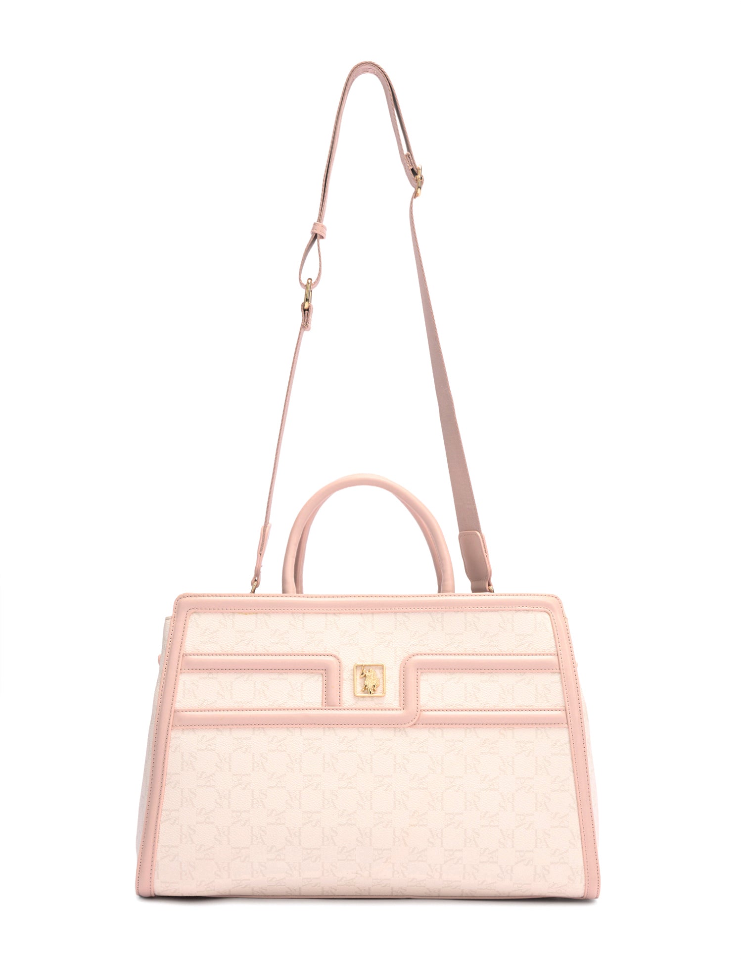 Carla Monogram Satchel Bag White - U.S. Polo Assn. India | Large