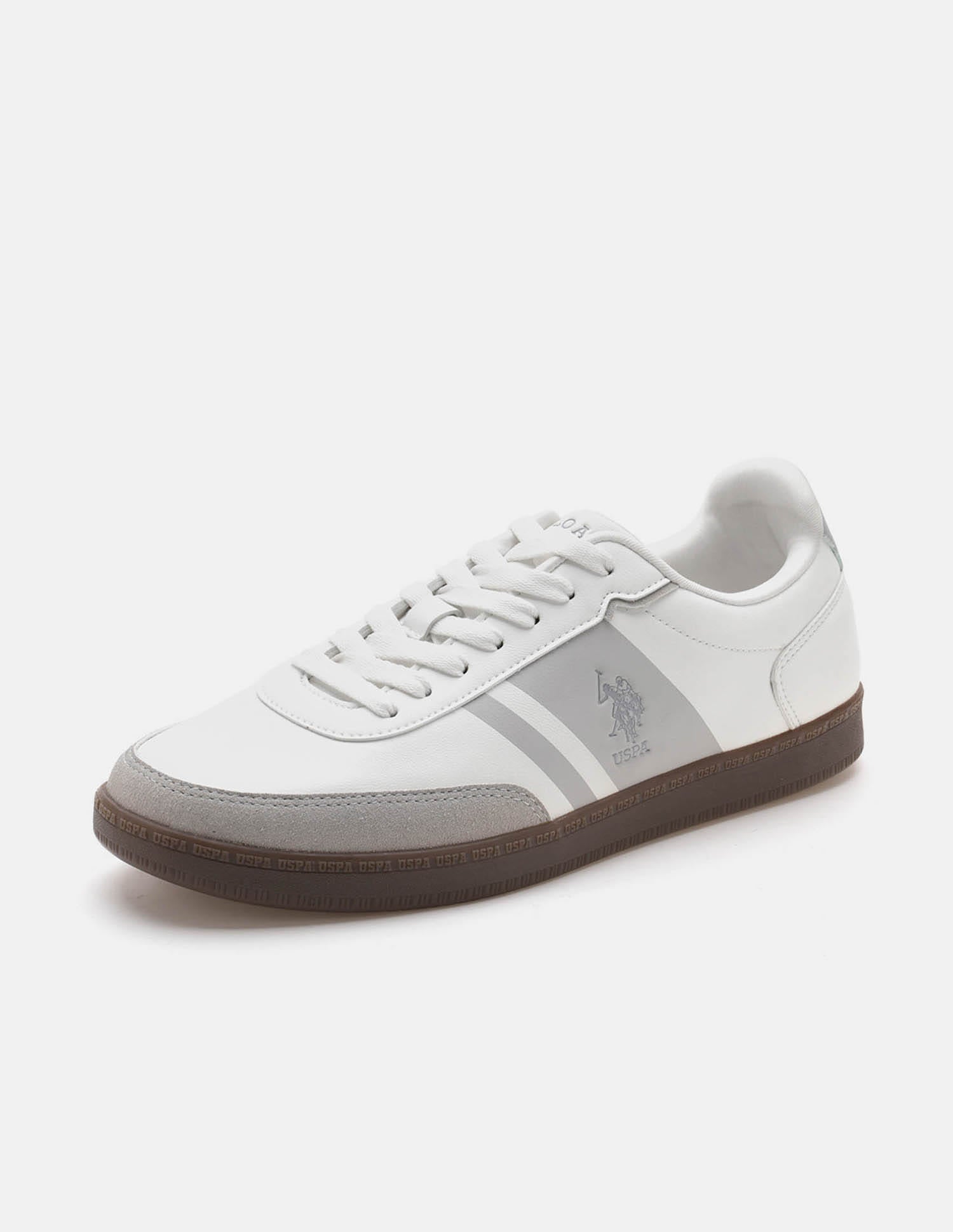 Men Hilton Colour Blocked Sneakers White - U.S. Polo Assn. India | Large