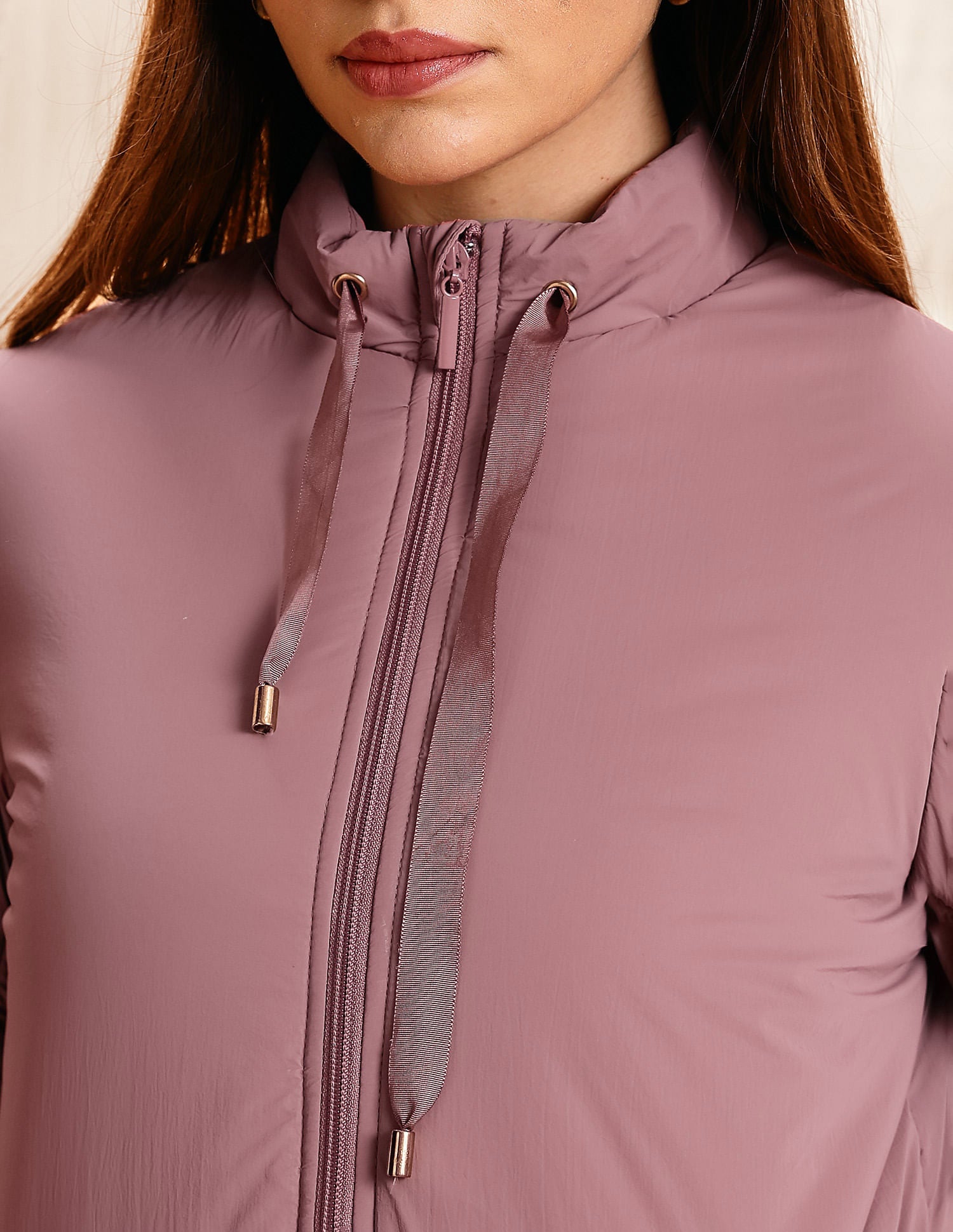 Solid Regular Fit Puffer Jacket Purple - U.S. POLO ASSN. | Large