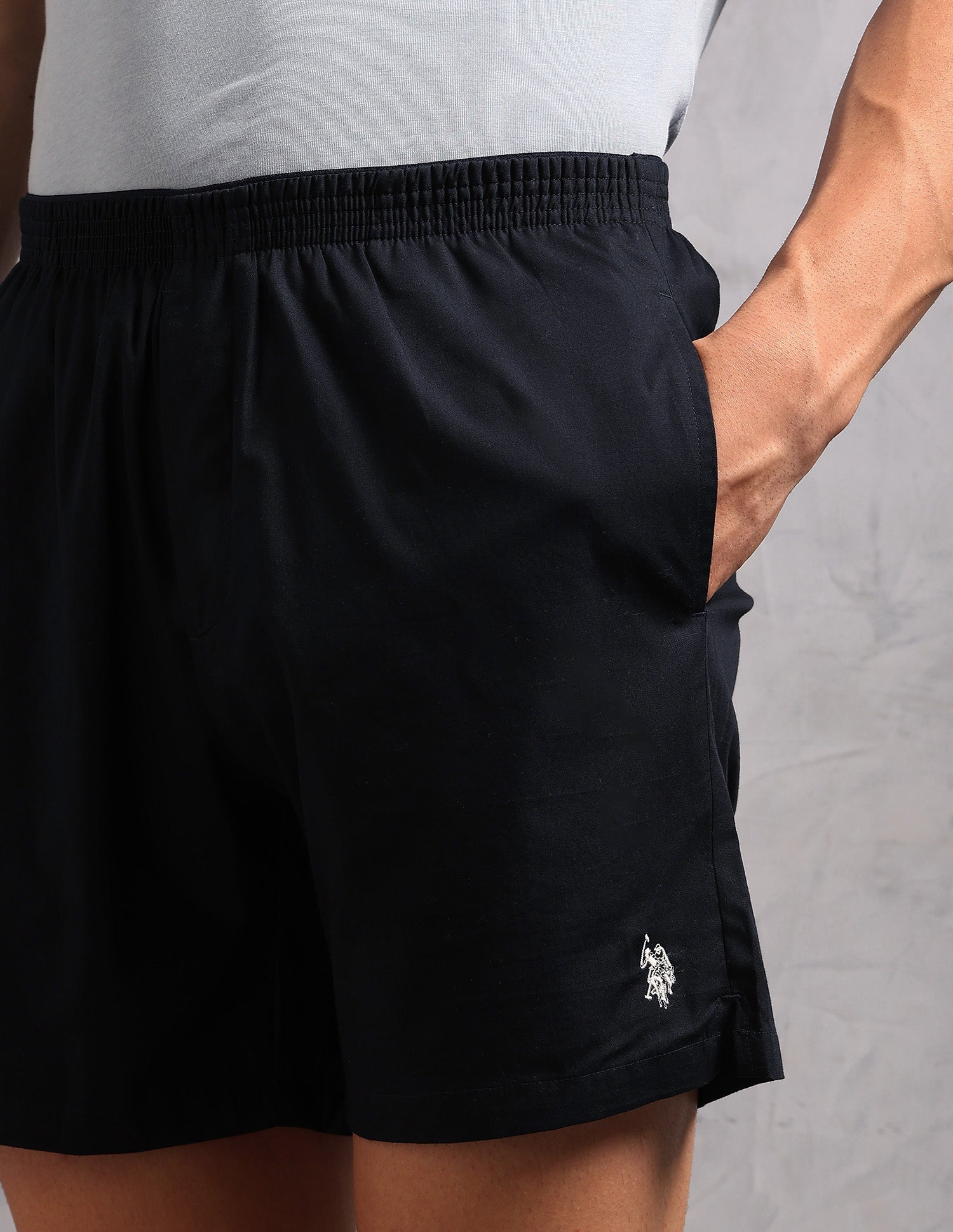 Solid Breathable OEX13 Boxers - Pack Of 1 Navy - U.S. Polo Assn. India | Large