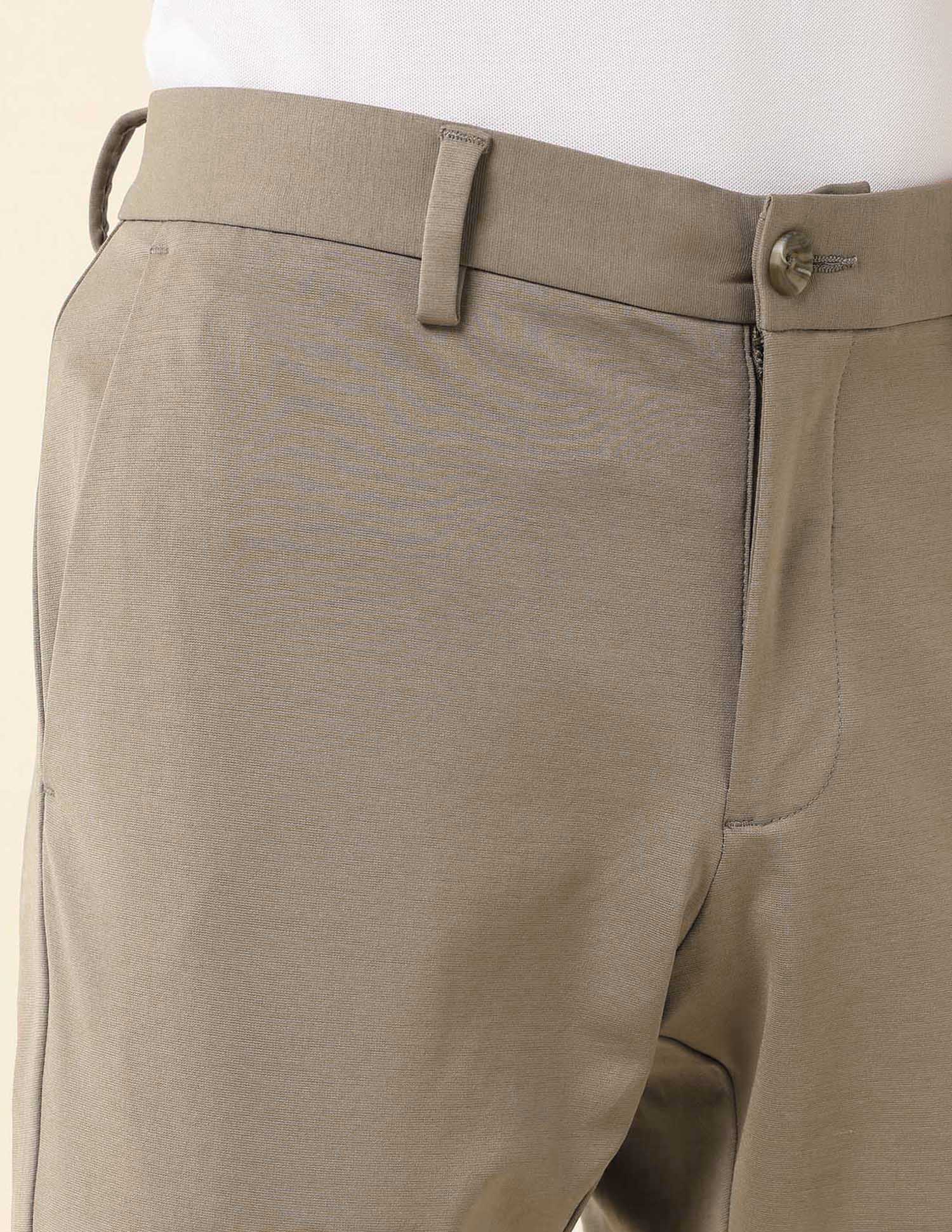 Solid Austin Slim Fit Twill Trousers Khaki - U.S. POLO ASSN. | Large