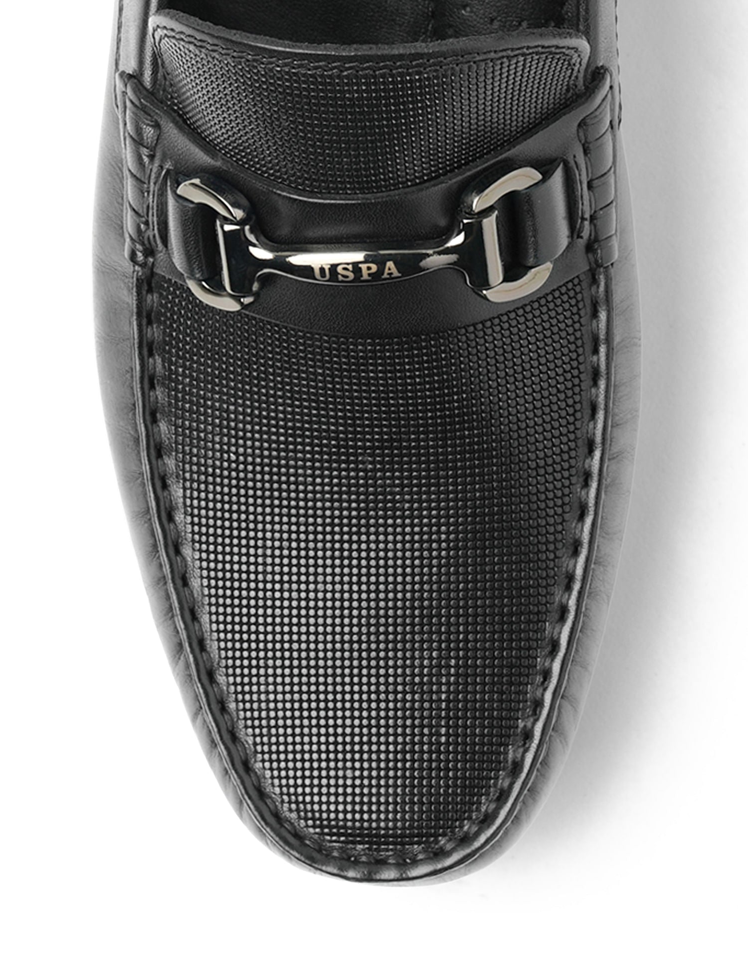Men Solid Doreh Loafers Black - U.S. Polo Assn. India | Large
