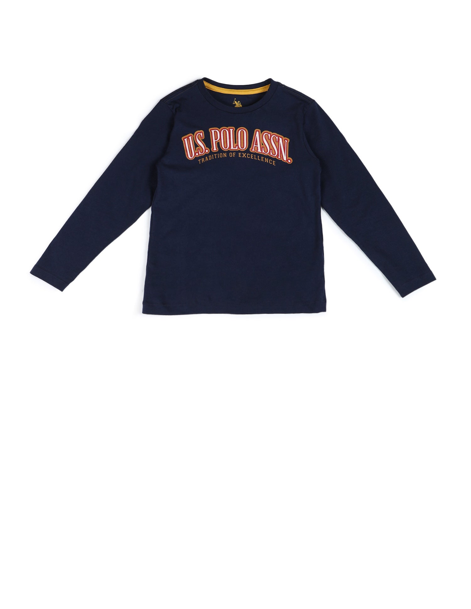 Boys Brand Printed Regular Fit T-Shirt Navy - U.S. POLO ASSN. | Large