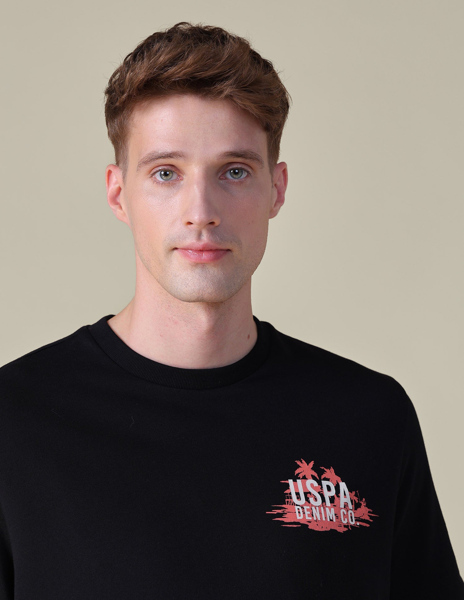 Graphic Brand Printed Relaxed Fit T-Shirt Black - U.S. POLO ASSN. | Large