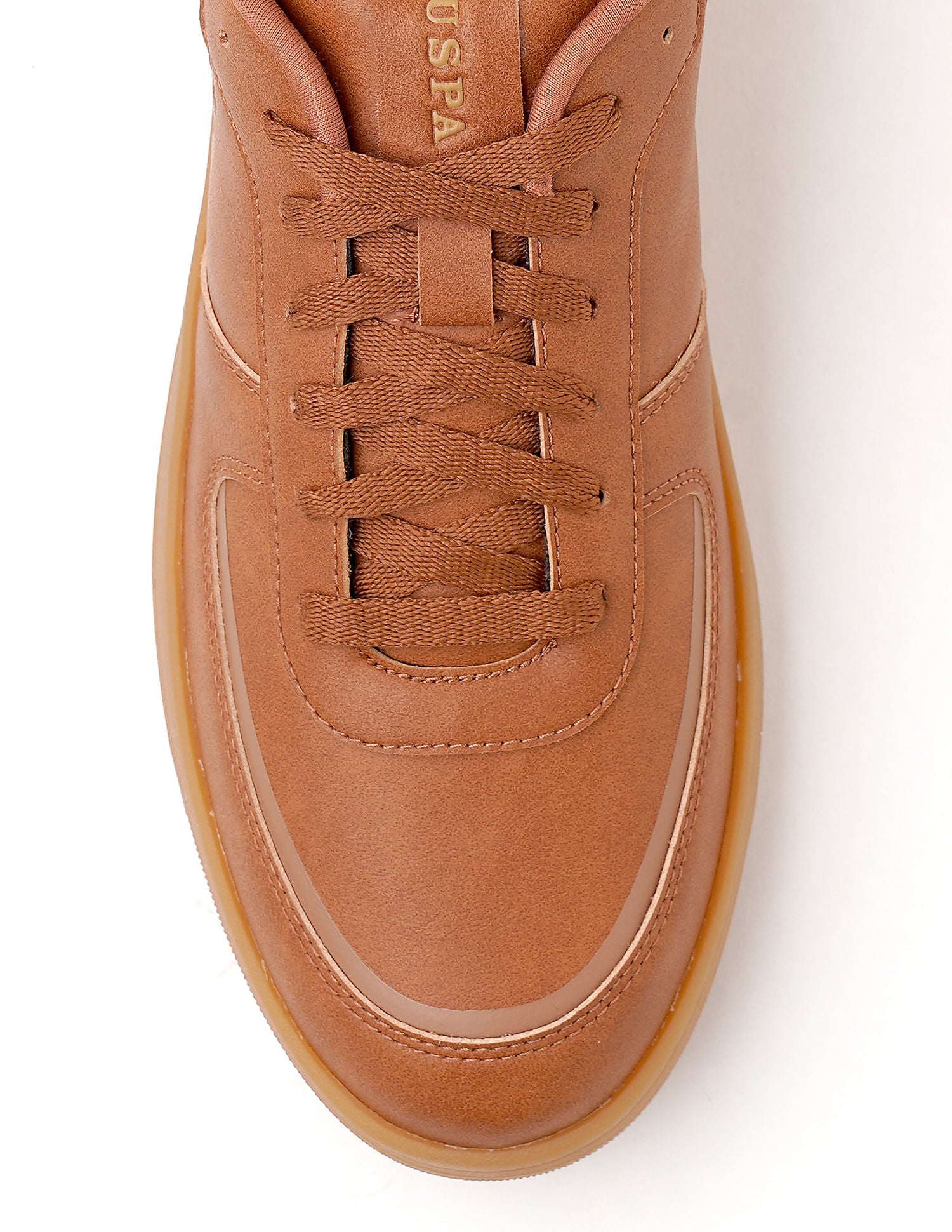 Men Reiner Tan Retro Court Sneakers Tan - U.S. POLO ASSN. | Large