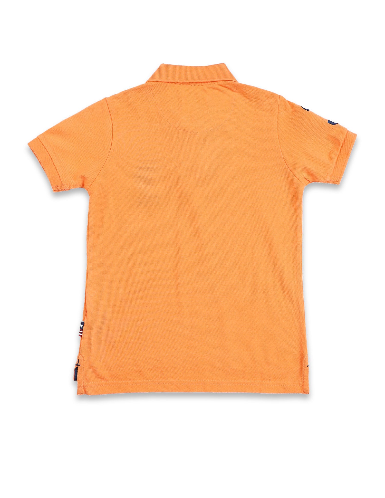 Numeric Applique Pique Polo Shirt Orange - U.S. POLO ASSN. | Large