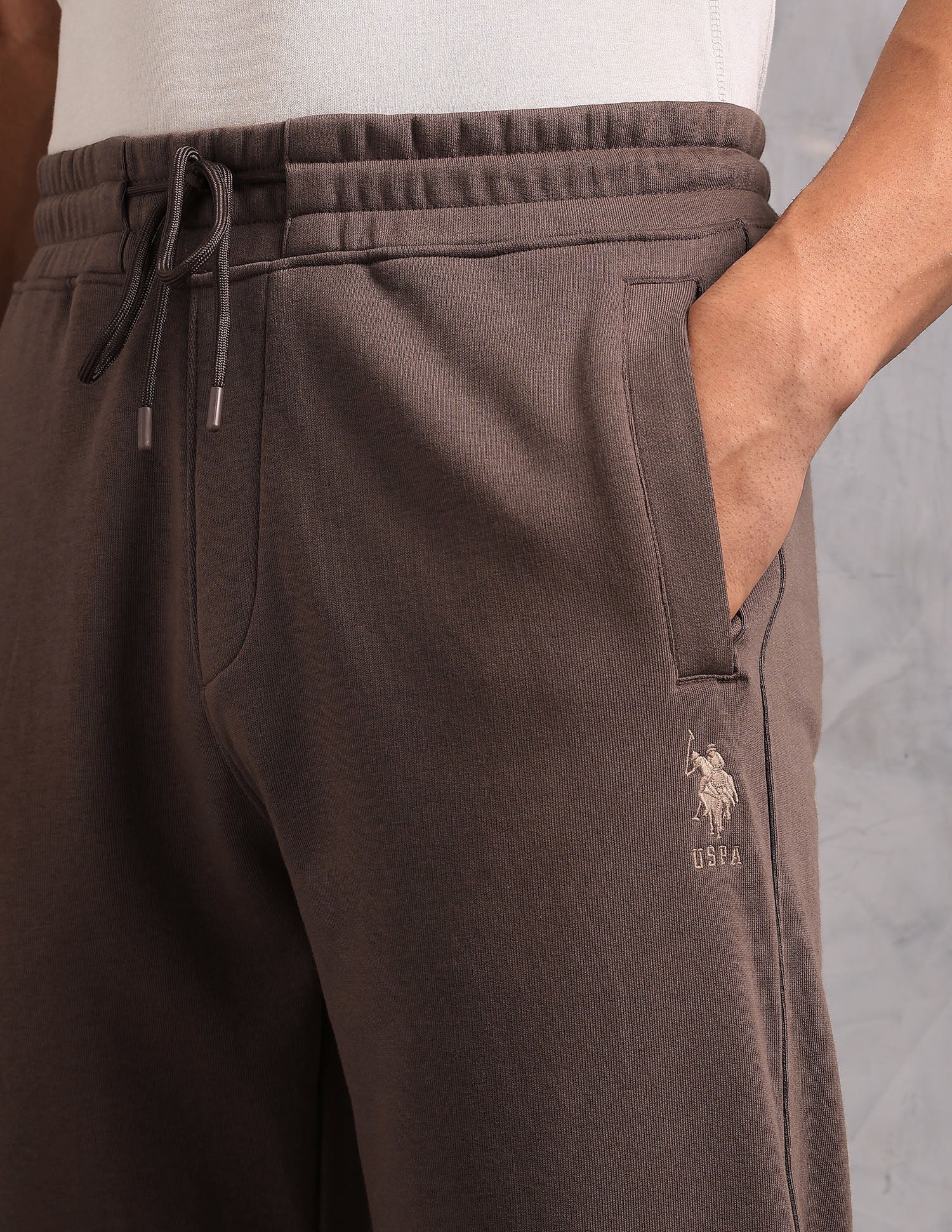 Mid Rise Fleece OR007 Lounge Pants - Pack Of 1 Brown Tint - U.S. POLO ASSN. | Large