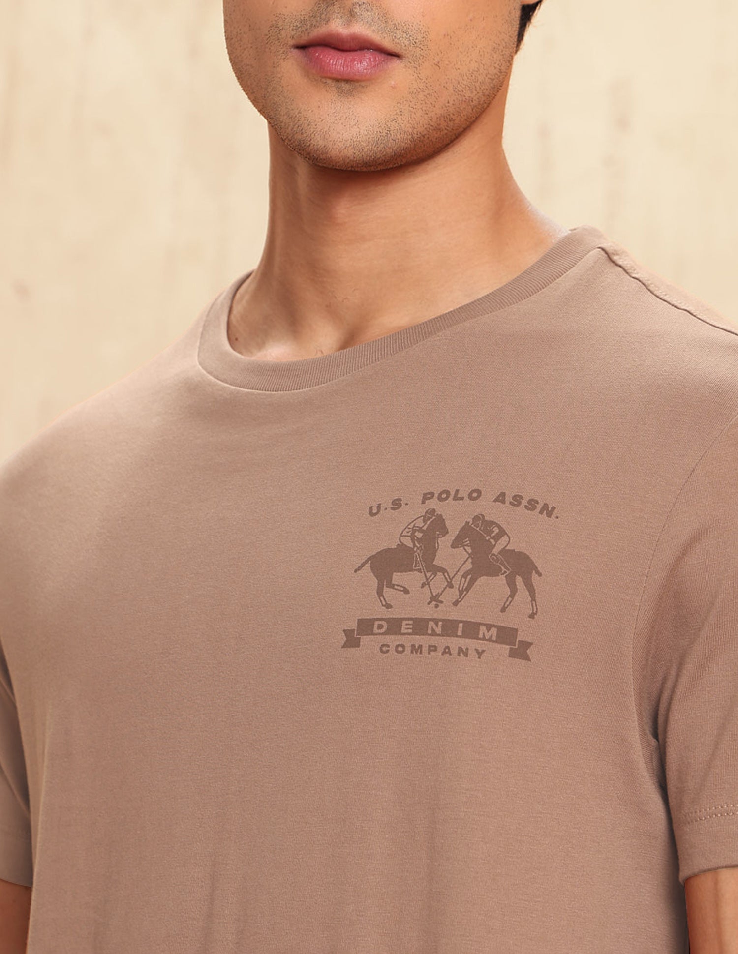 Graphic Printed Legend Of Horseshoe T-Shirt Brown - U.S. POLO ASSN. | Large