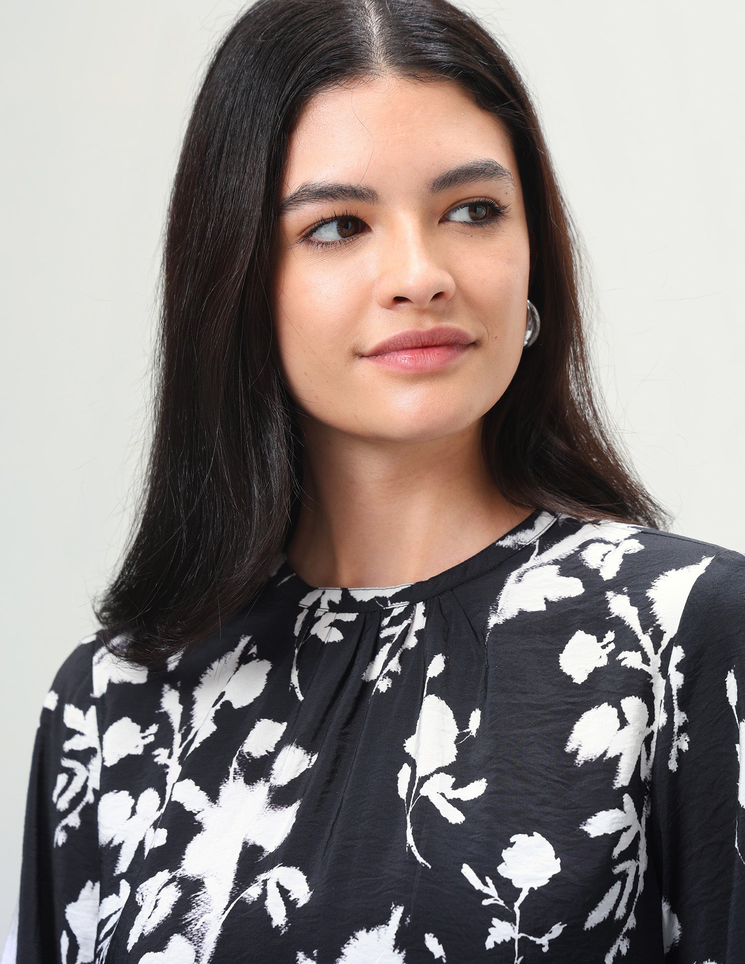 Floral Printed Regular Fit Top Black - U.S. Polo Assn. India | Large