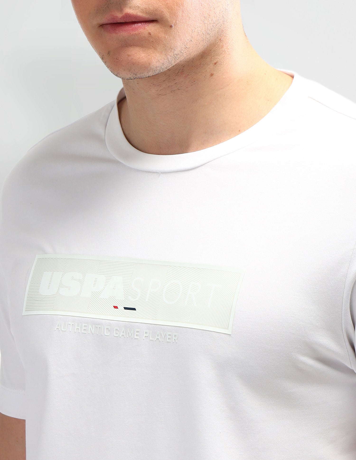 Slim Fit Solid T-Shirt White - U.S. Polo Assn. India | Large