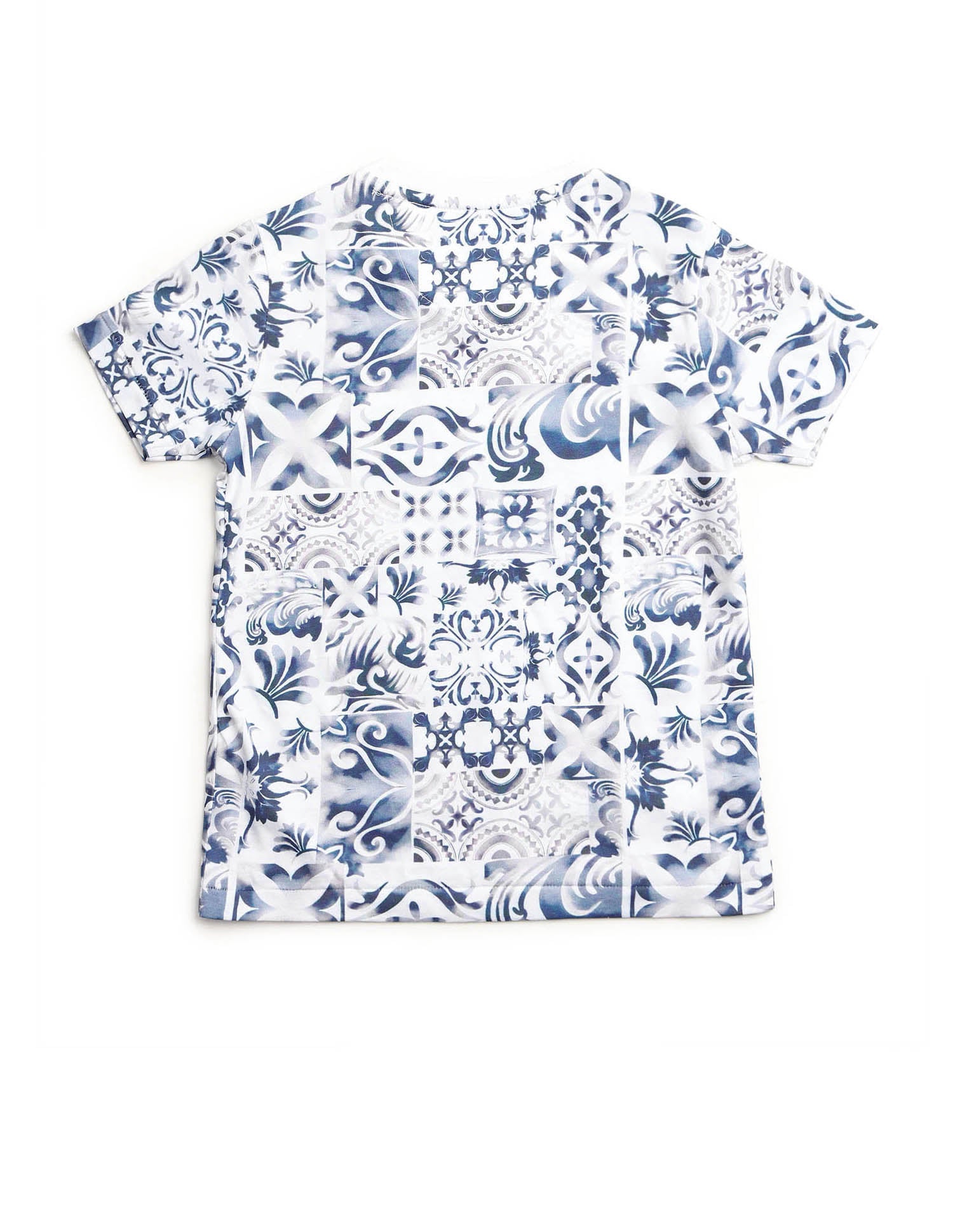 Boys Regular Fit All-Over Printed T-Shirt White - U.S. POLO ASSN. | Large