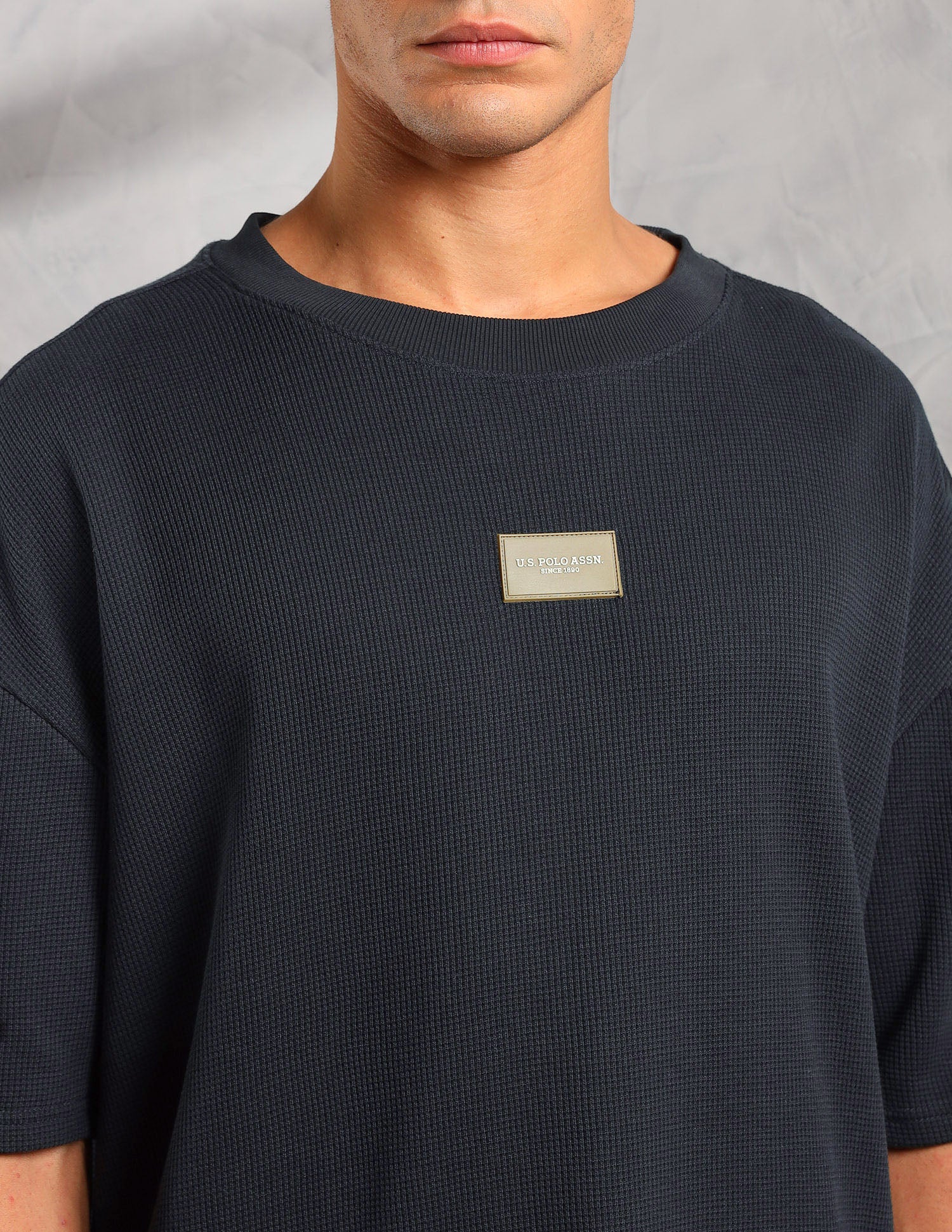 Oversized Fit Cotton PE001 Lounge T-Shirt - Pack Of 1 Navy - U.S. POLO ASSN. | Large