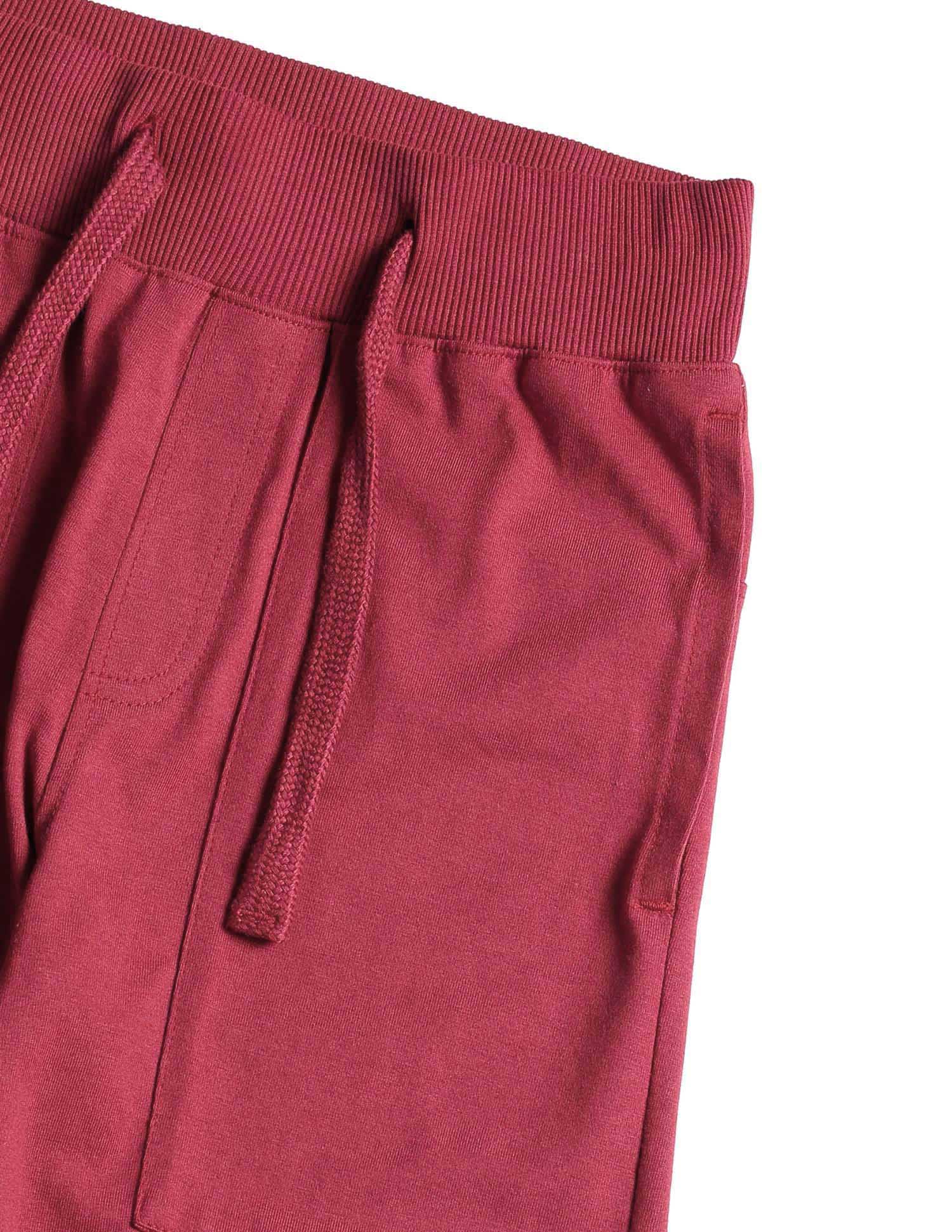 Boys Solid Mid-Rise Track Pants Red - U.S. POLO ASSN. | Large