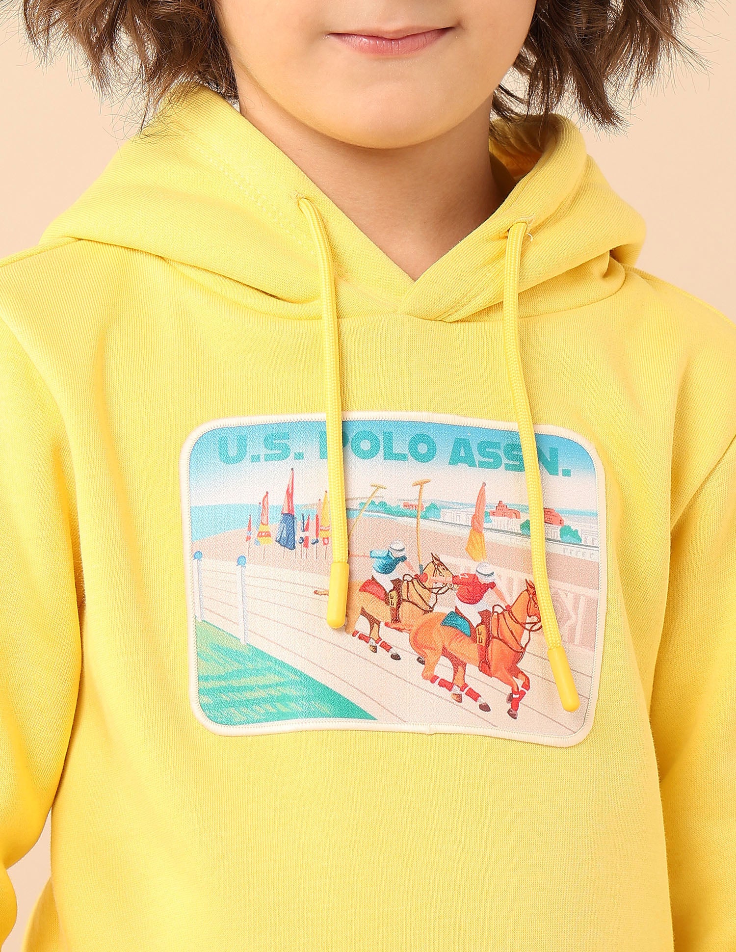 Boys Graphic Brand Printed Sweatshirt Yellow - U.S. POLO ASSN. | Large