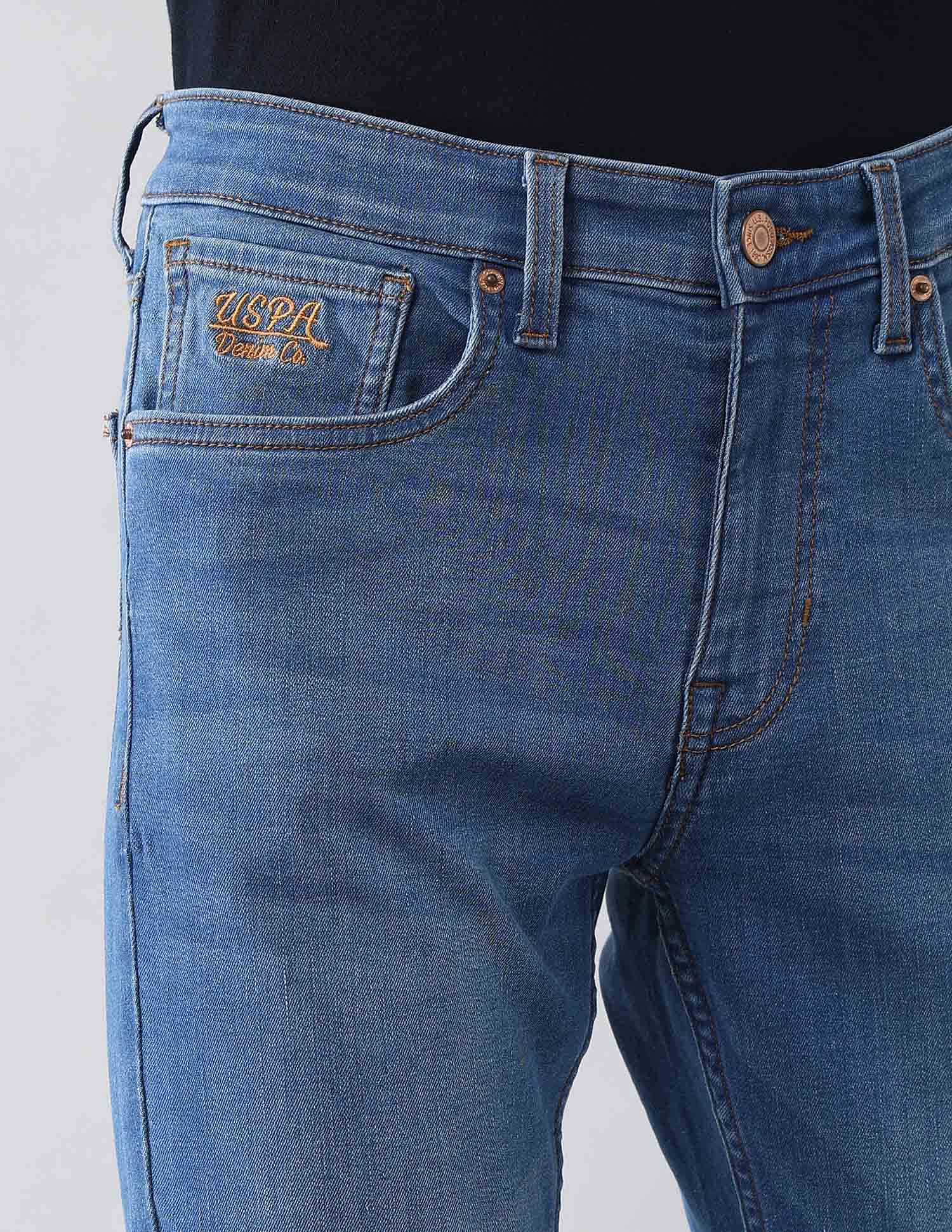 Regallo Skinny Fit Blue Jeans Blue - U.S. Polo Assn. India | Large