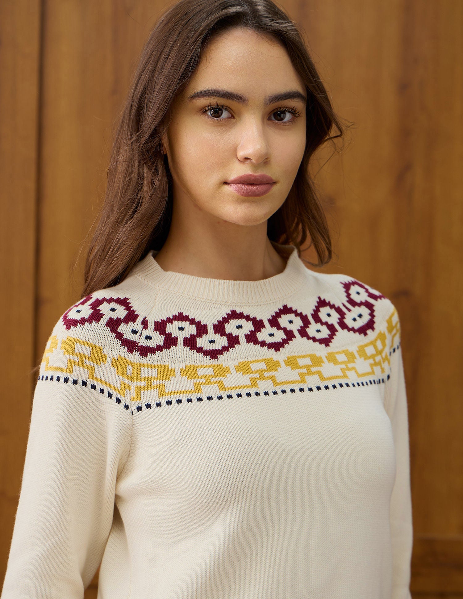 Patterned Knit Regular Fit Sweater White - U.S. POLO ASSN. | Large