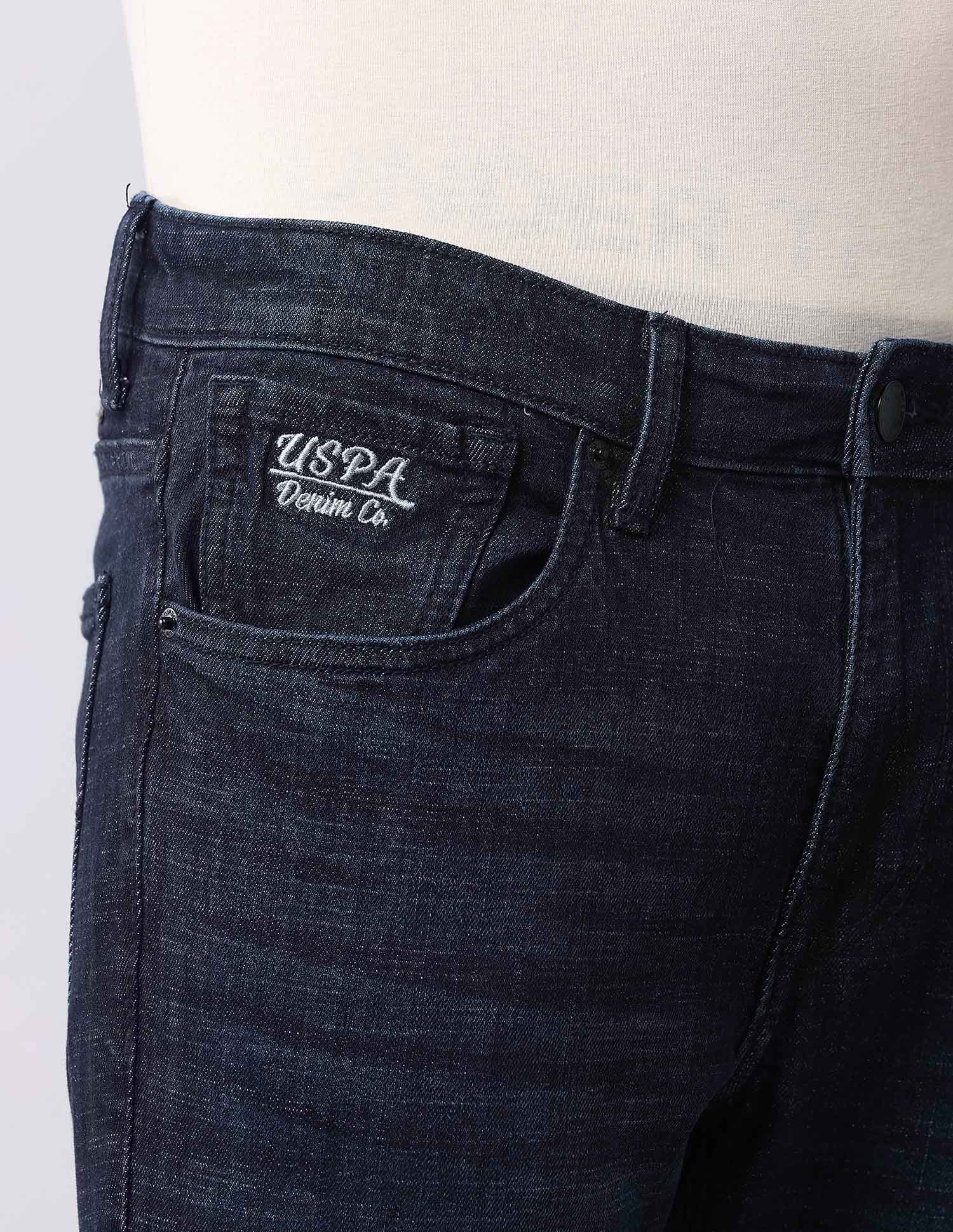 Brandon Slim Tapered Fit Blue Jeans Blue - U.S. POLO ASSN. | Large