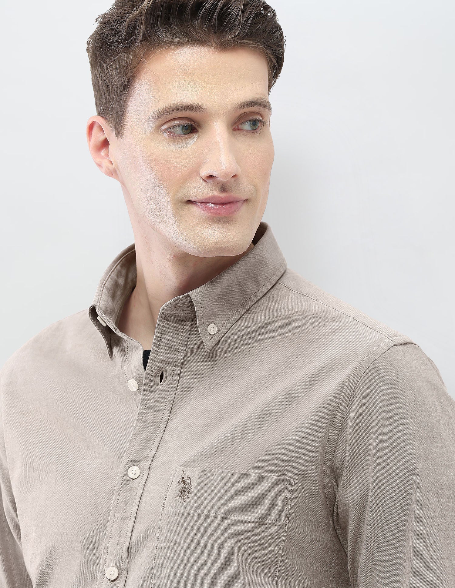 Casa De Campo Solid Shirt Brown - U.S. Polo Assn. India | Large