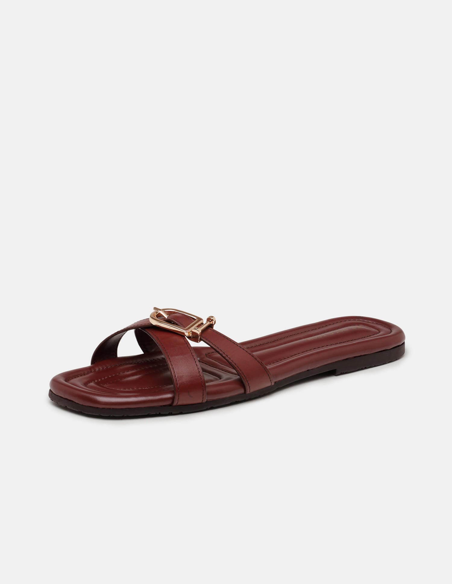 Women Dahye Textured Sole Cross Strap Sandals Burgundy - U.S. Polo Assn. India | Large