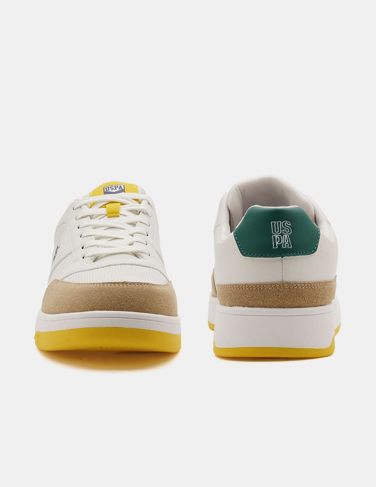 Men Simon Colour Blocked Sneakers Off White - U.S. POLO ASSN. | Large