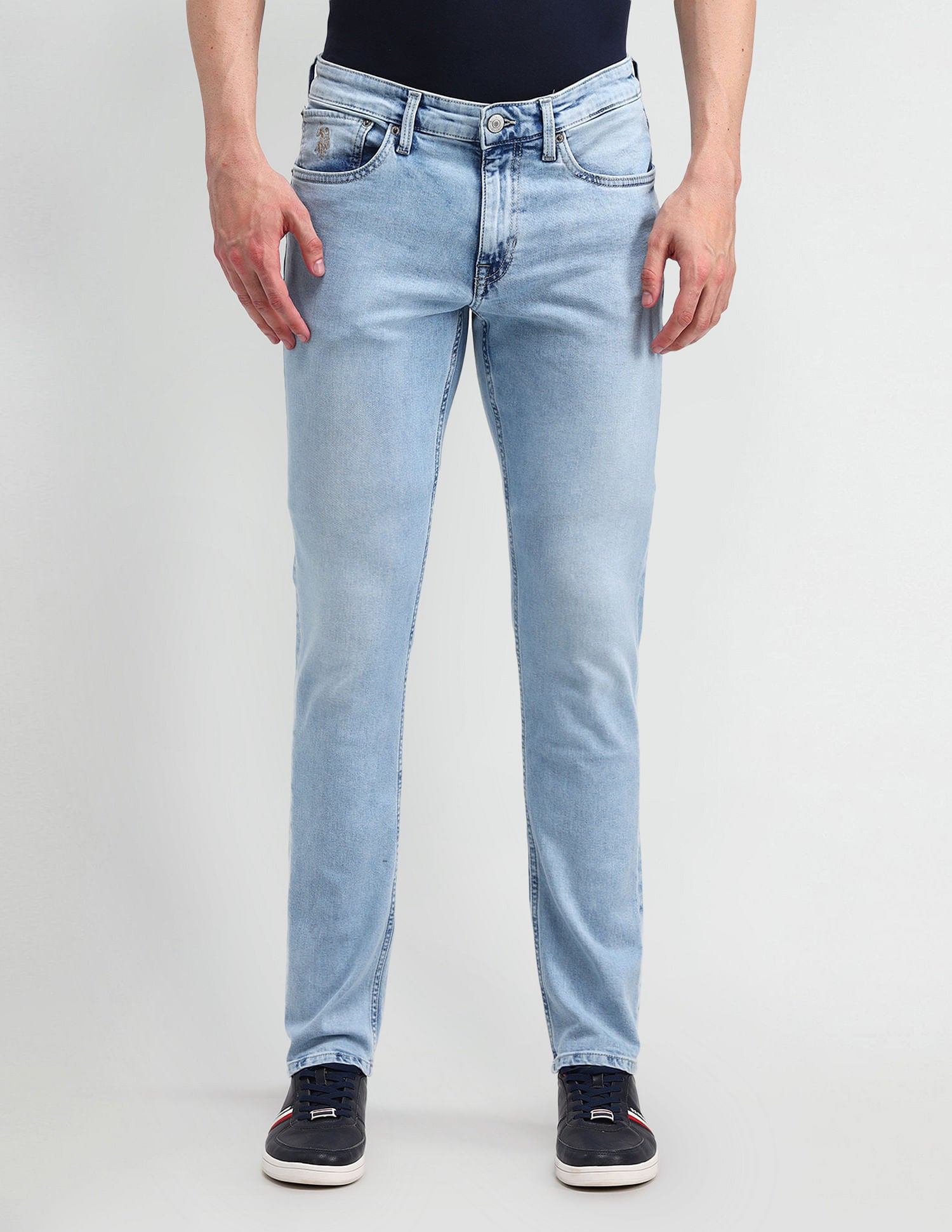 Brandon Slim Tapered Blue Jeans