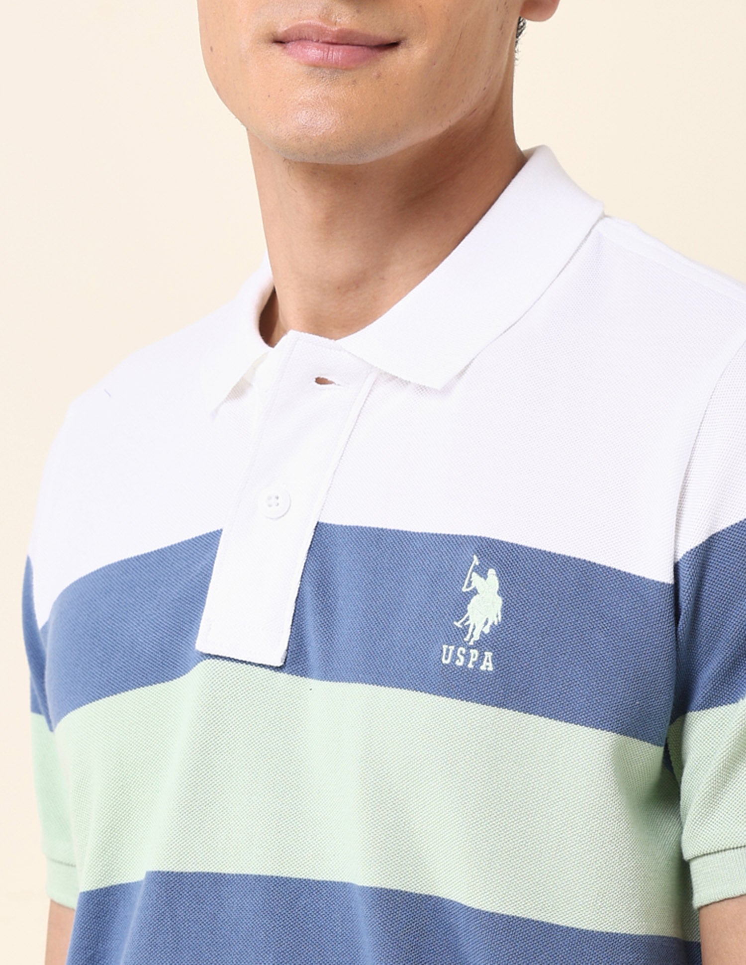 Slim Fit Classic Polo Shirt Blue - U.S. Polo Assn. India | Large