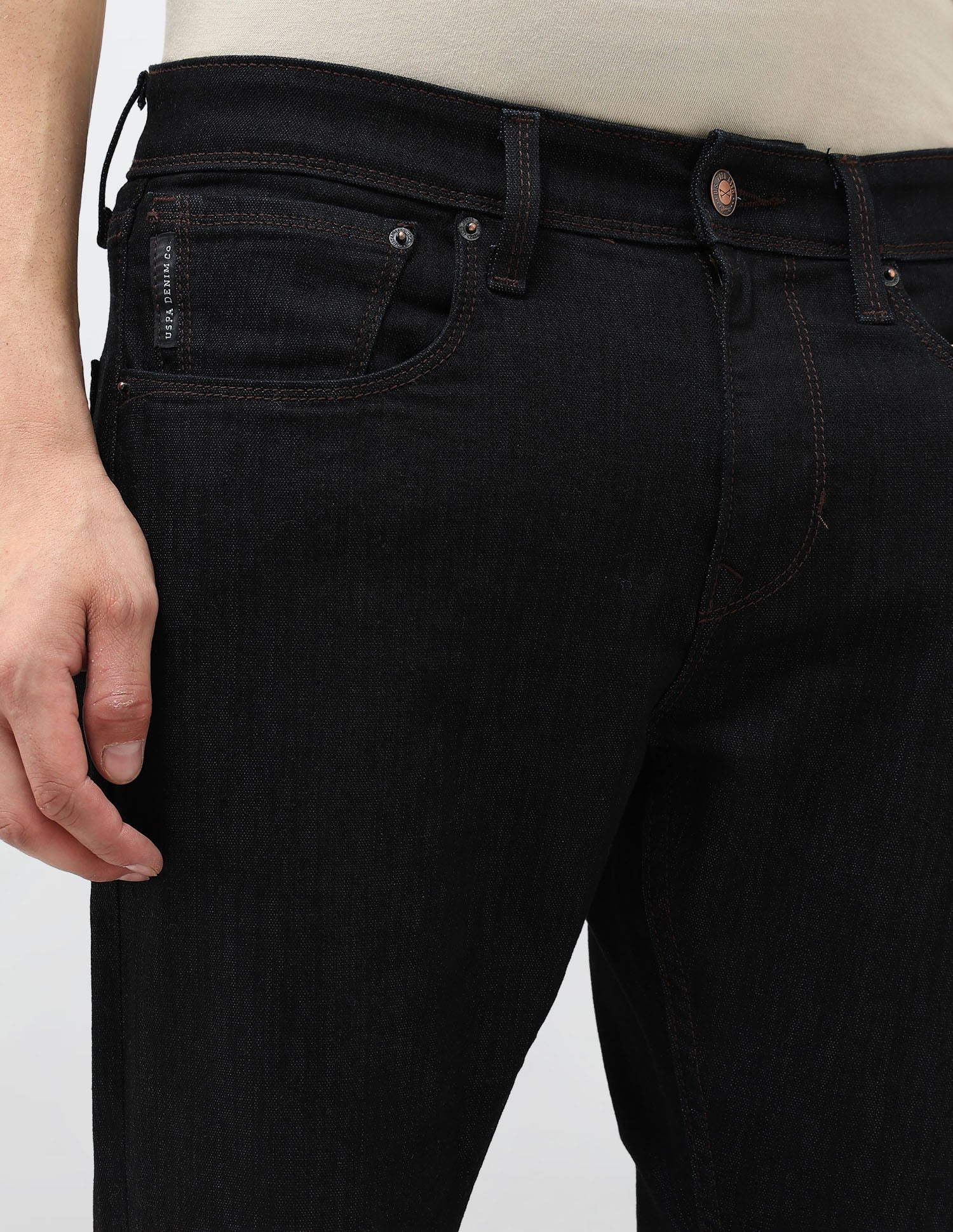 Henry Tapered Fit Blue Jeans Dark Blue - U.S. POLO ASSN. | Large