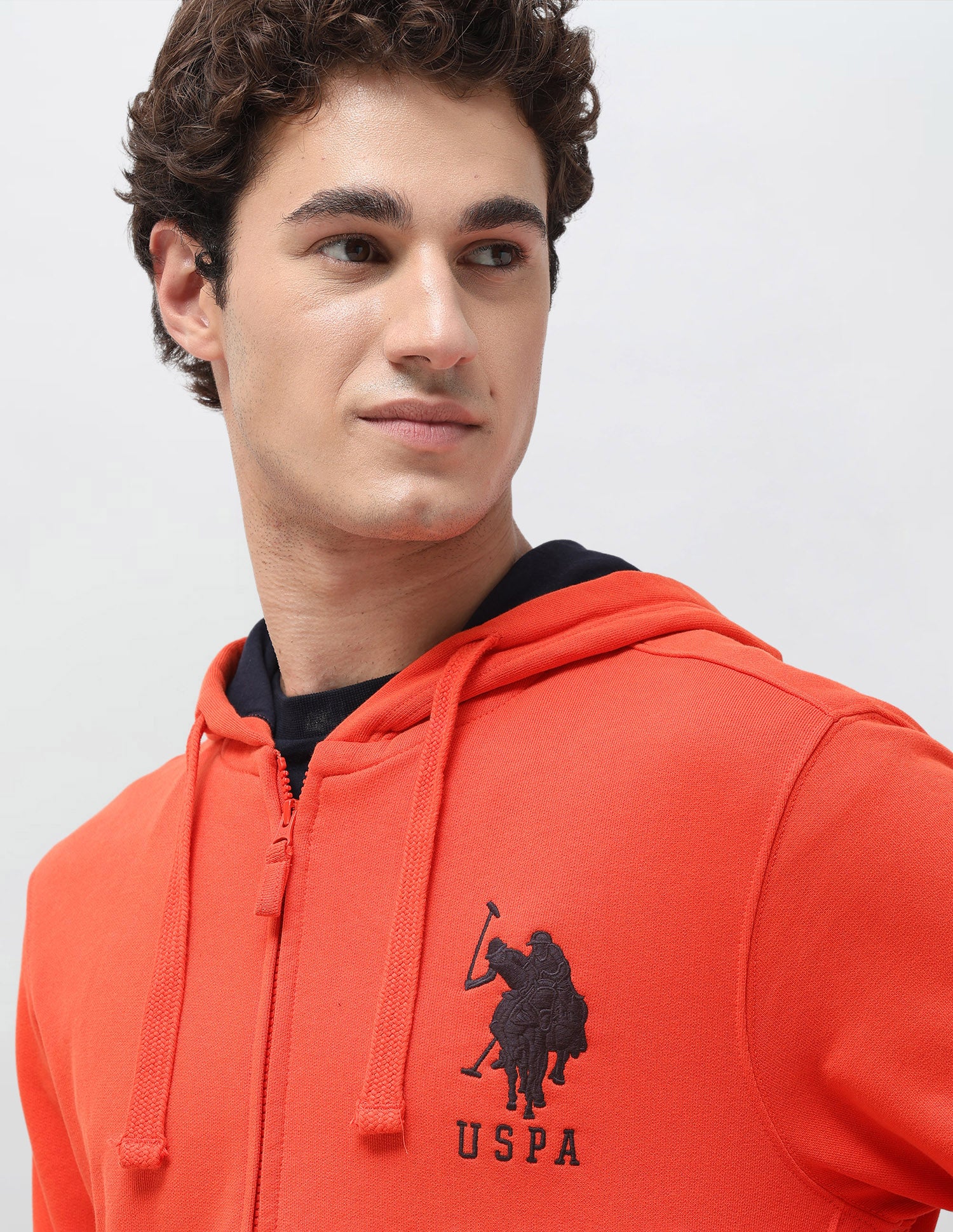 Solid Regular Fit Sweatshirt Red - U.S. Polo Assn. India | Large